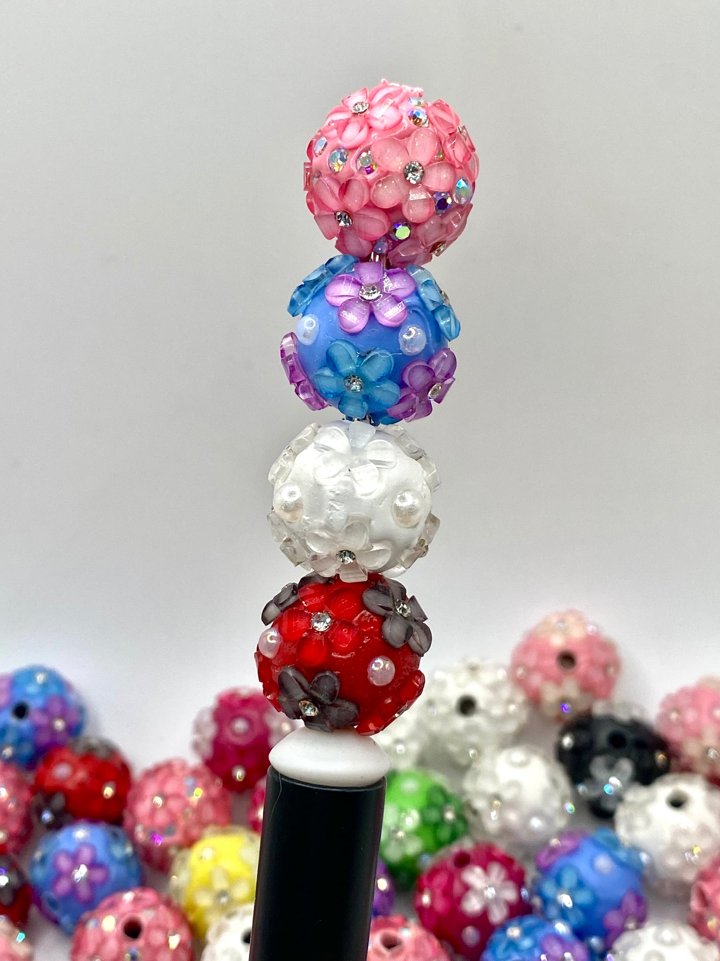 Grow Positive Thoughts Fancy Polymer Clay Beads