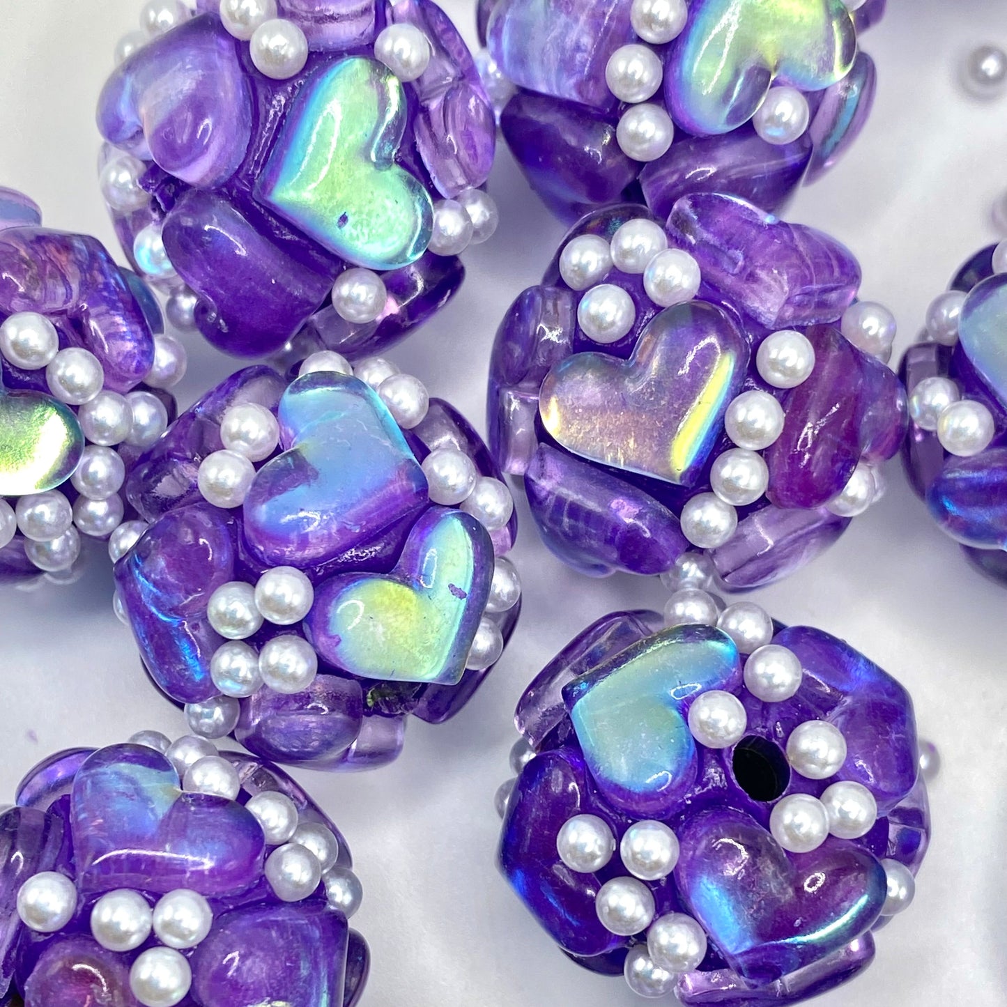 Be Mine Fancy Heart Beads
