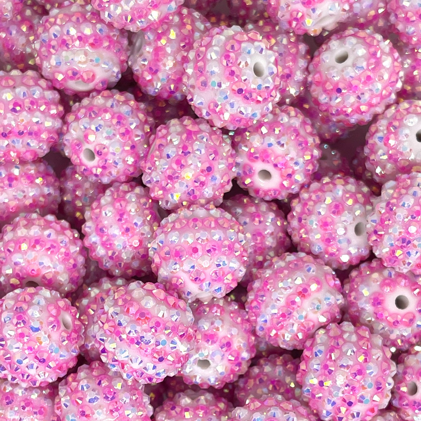 Pink Nation Rhinestone Beads