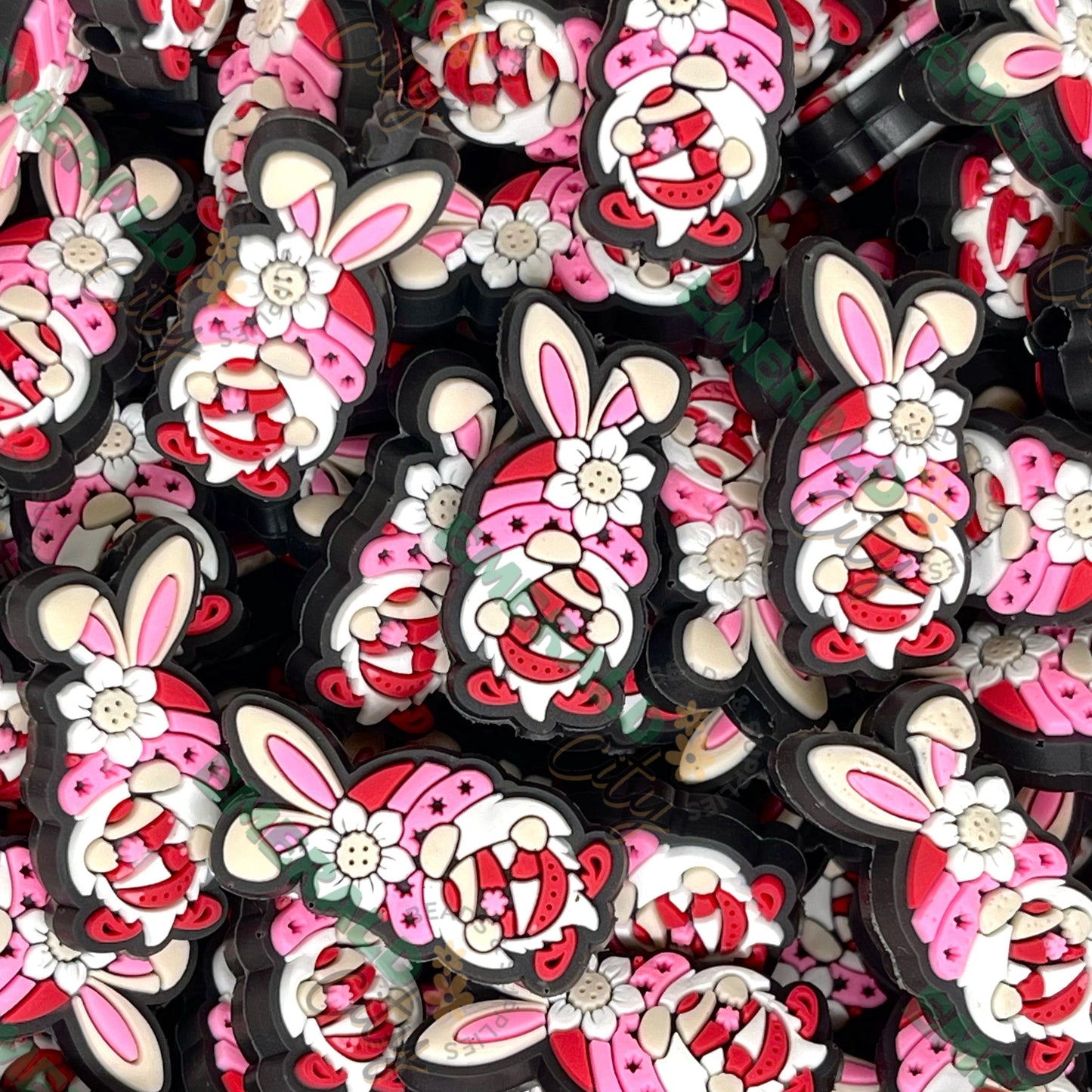 Pinky The Easter Gnome Focal Beads - ECBS EXCLUSIVE
