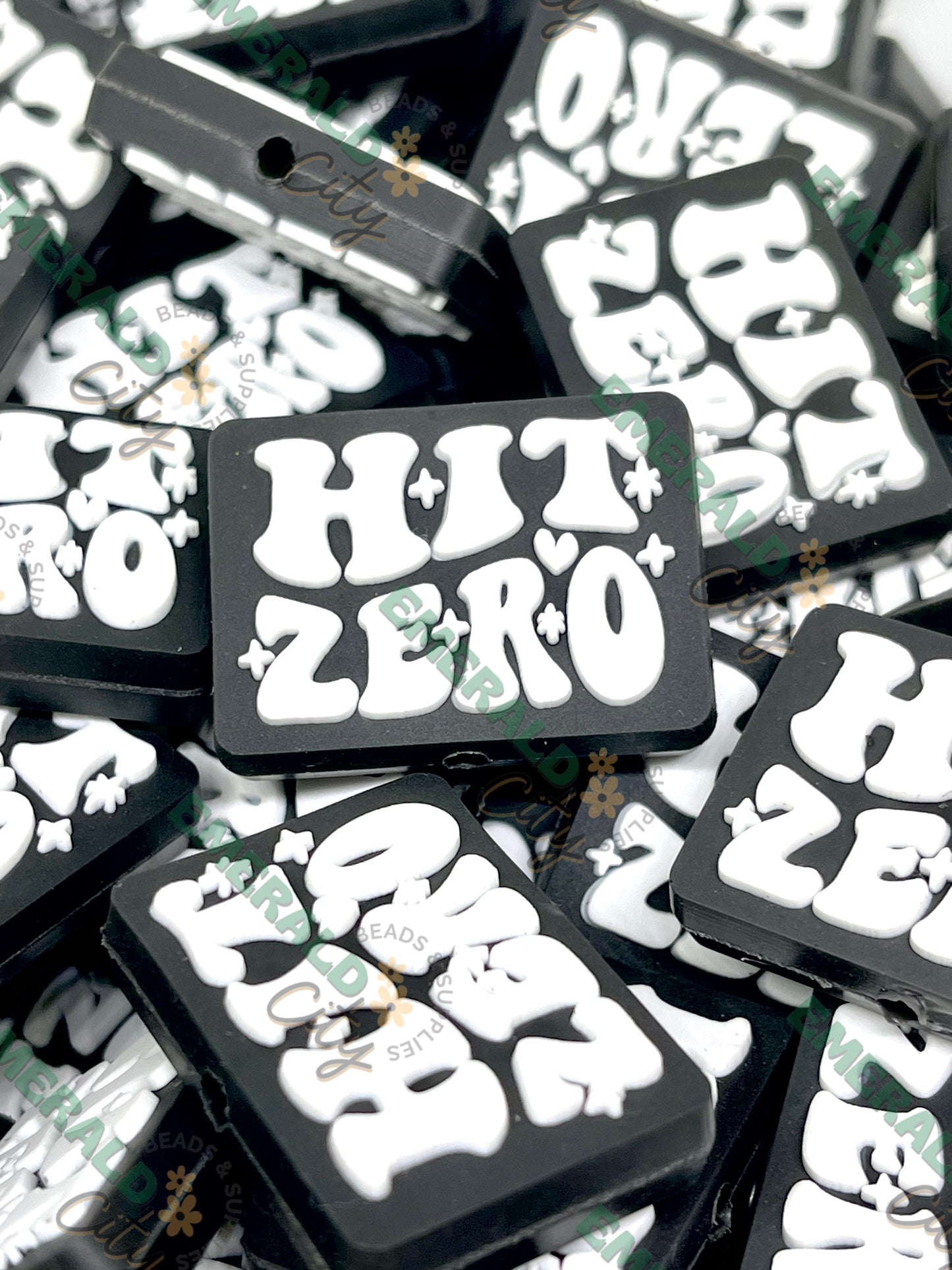 Hit Zero Focal Beads - ECBS EXCLUSIVE | Cheerleader Beads | Cheer Gifts | Cheerleader