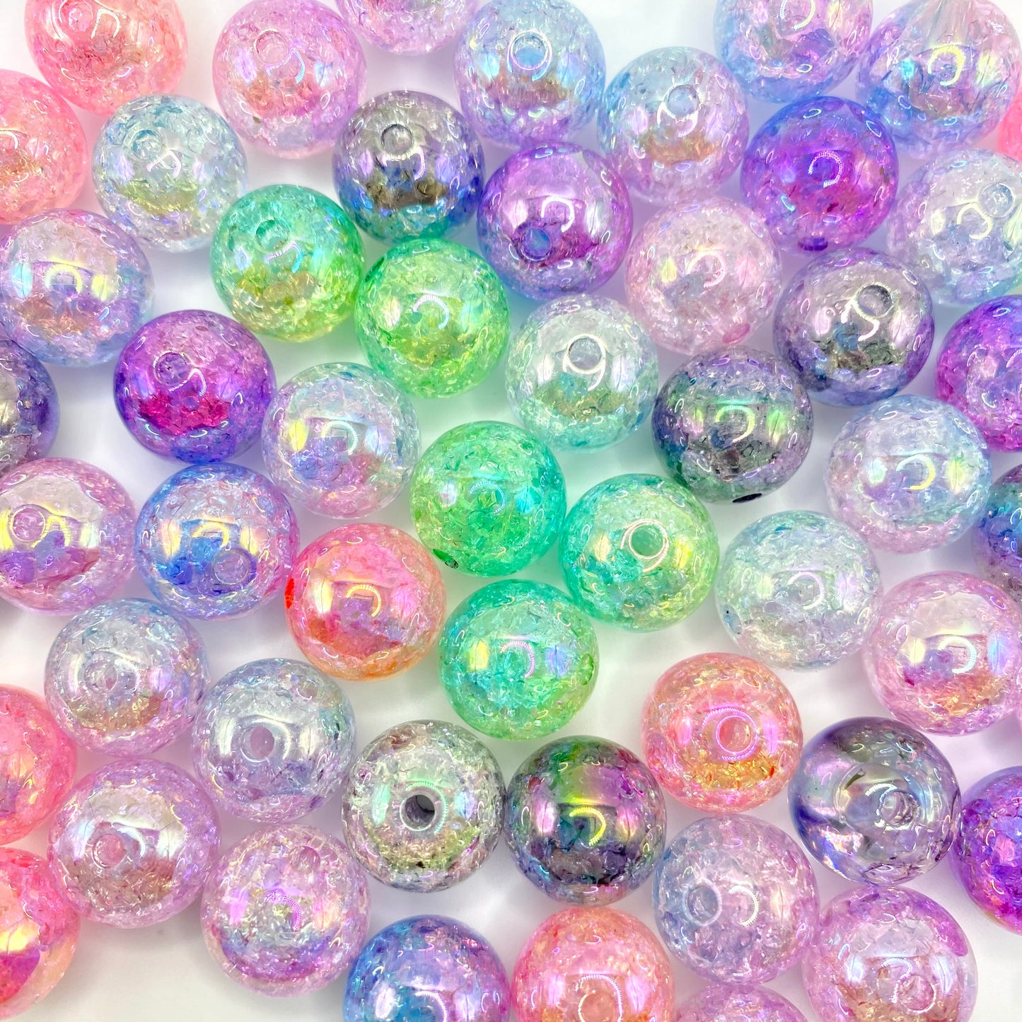 Crystal Ball Acrylic Beads