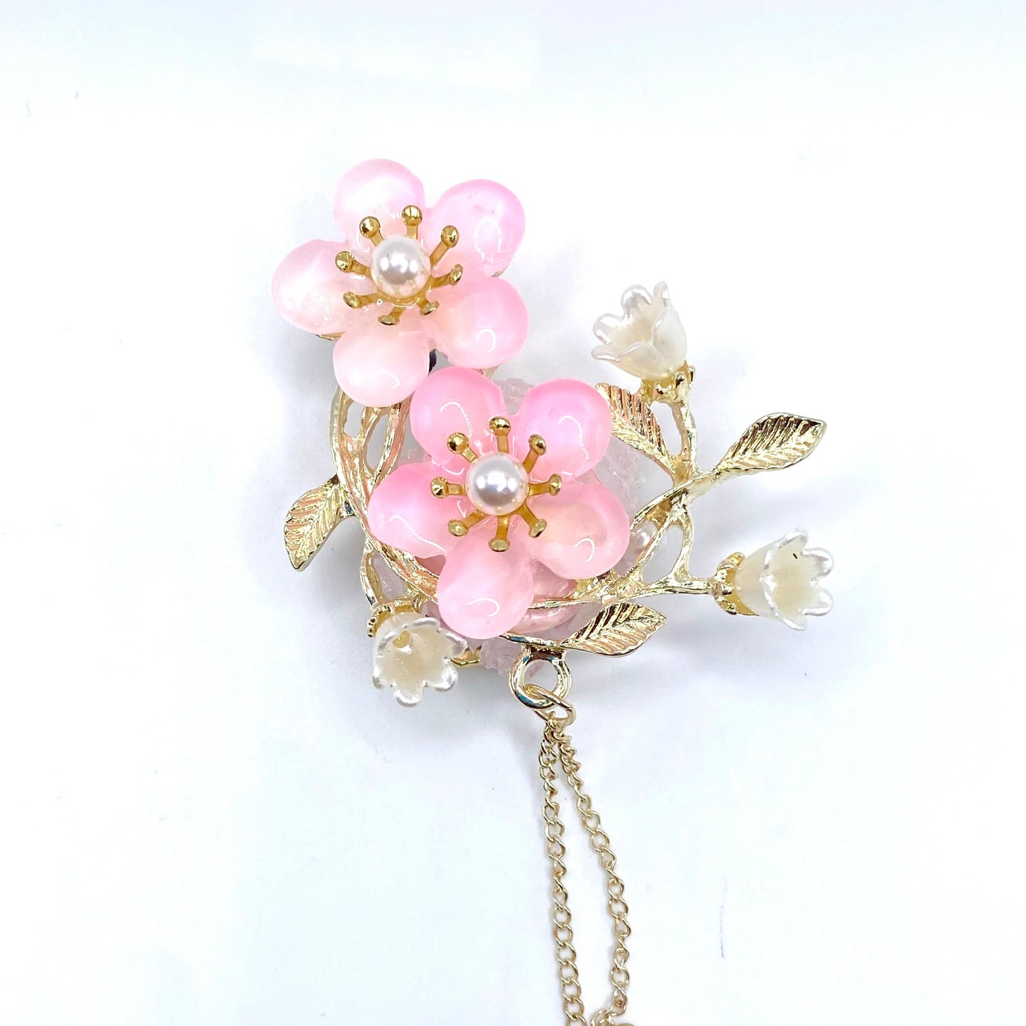 Kiss Me Under the Cherry Blossom Tree Fancy Beads