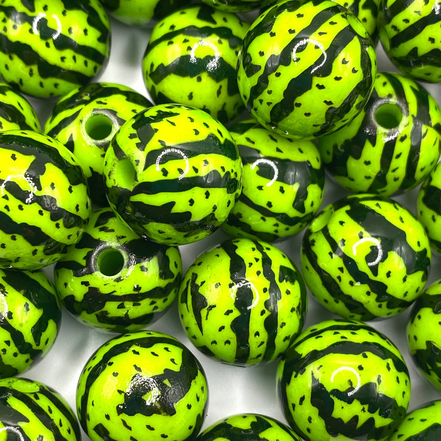 Watermelon Sugar Time Acrylic Beads