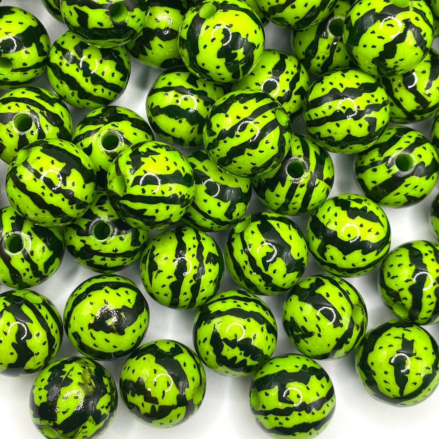 Watermelon Sugar Time Acrylic Beads