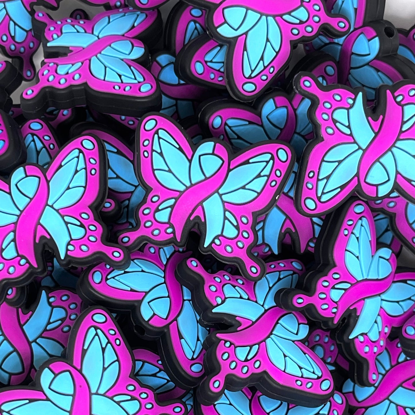 Butterfly Awareness Focal Beads