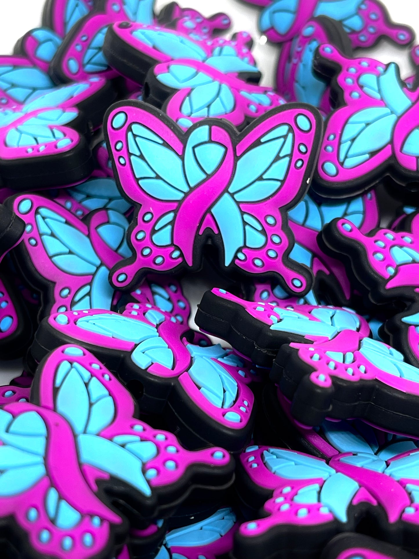 Butterfly Awareness Focal Beads