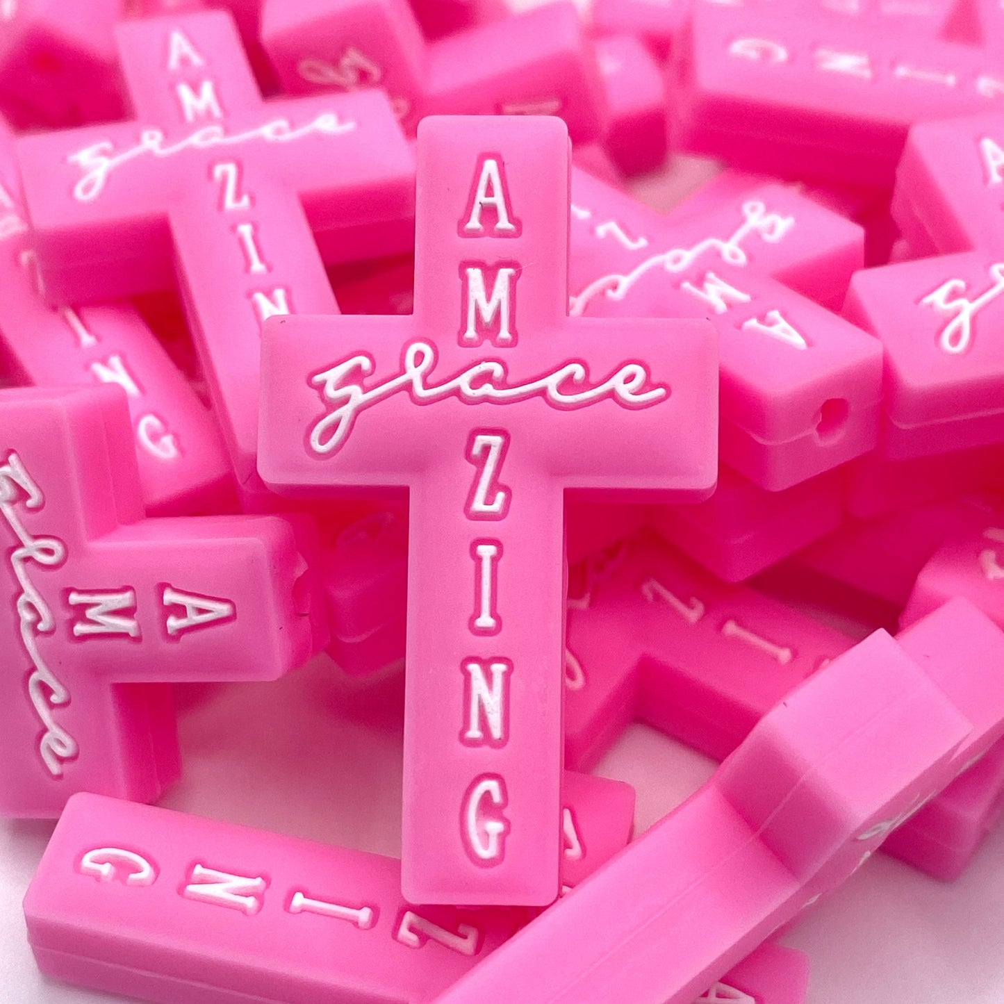 Amazing Grace Silicone Focal Beads