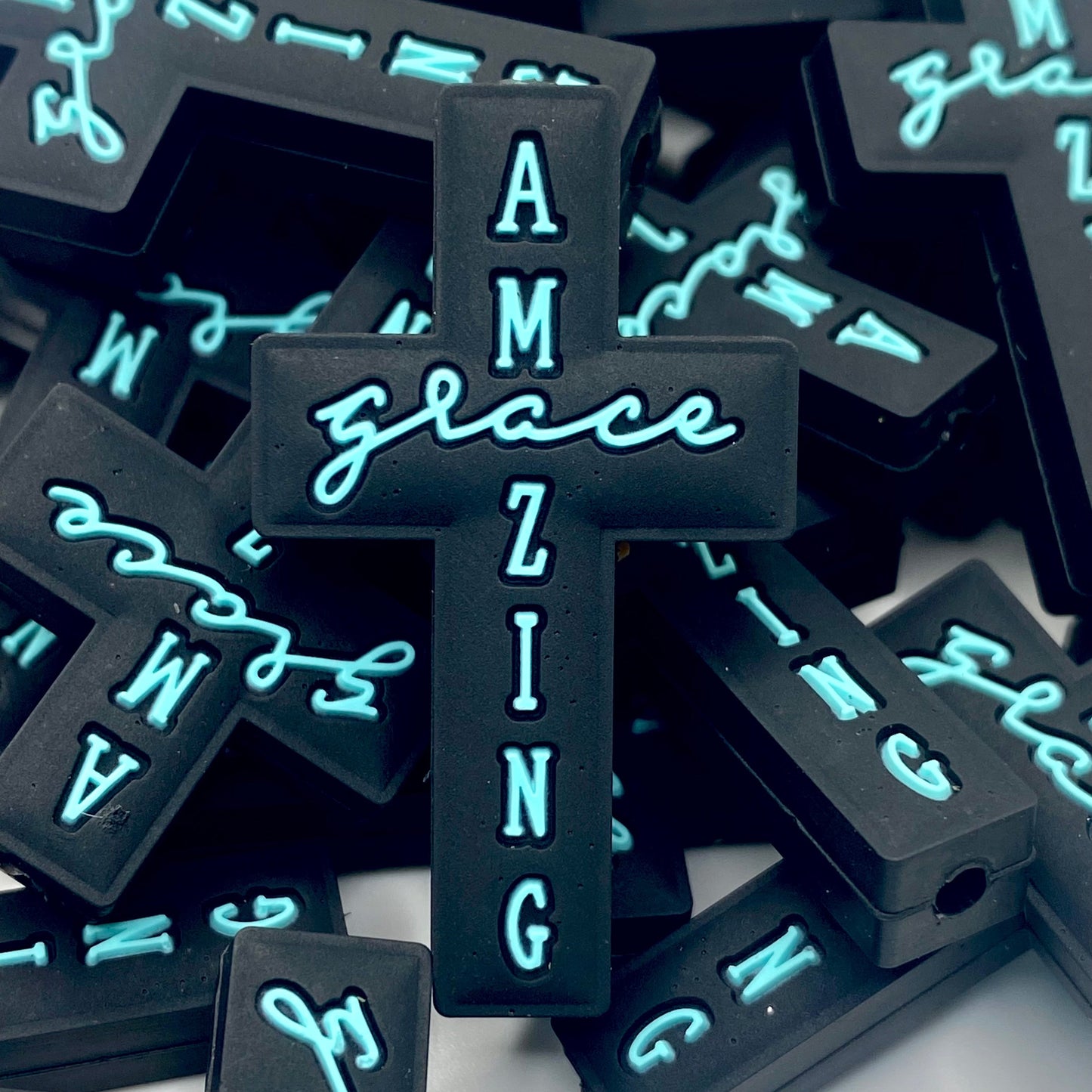 Amazing Grace Silicone Focal Beads