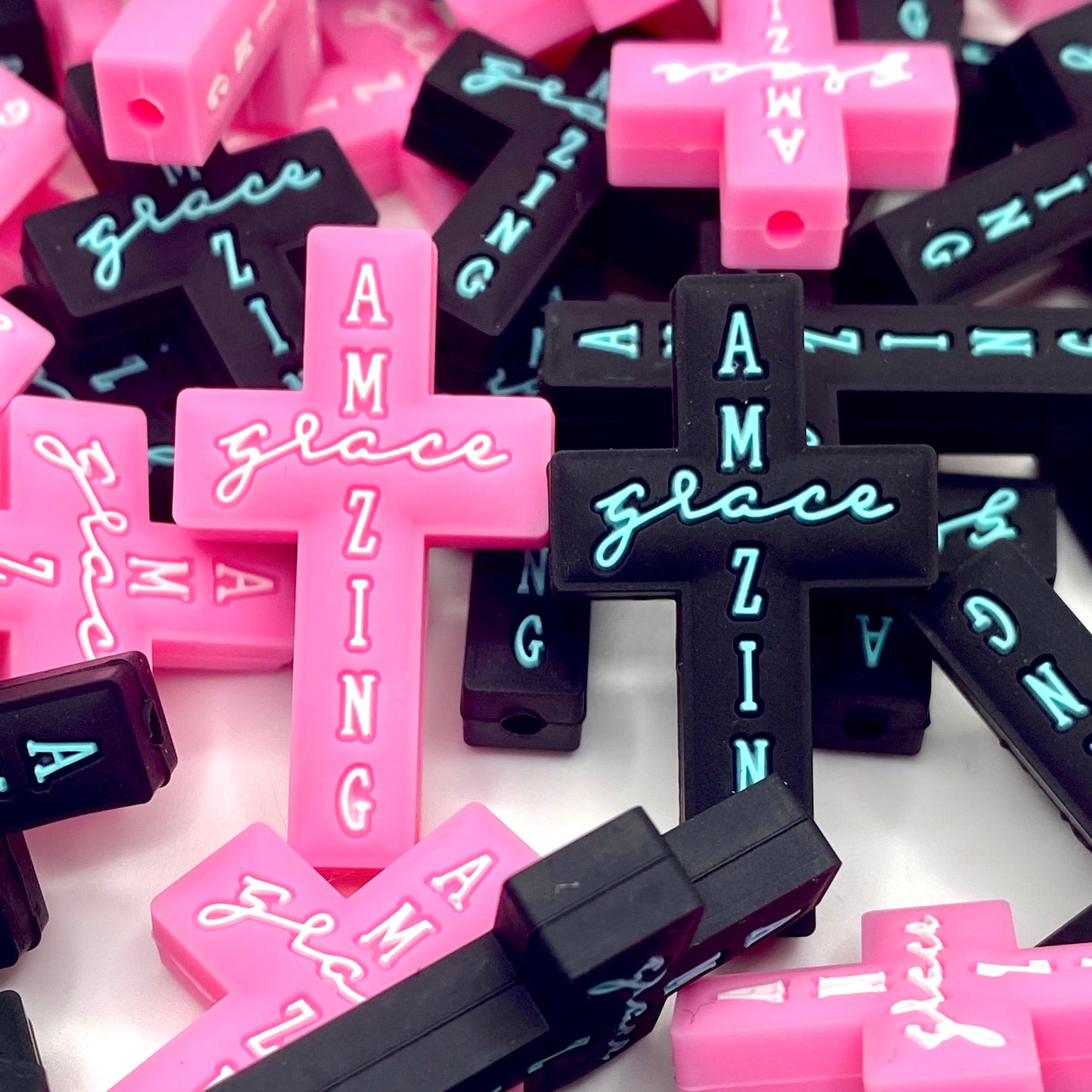 Amazing Grace Silicone Focal Beads