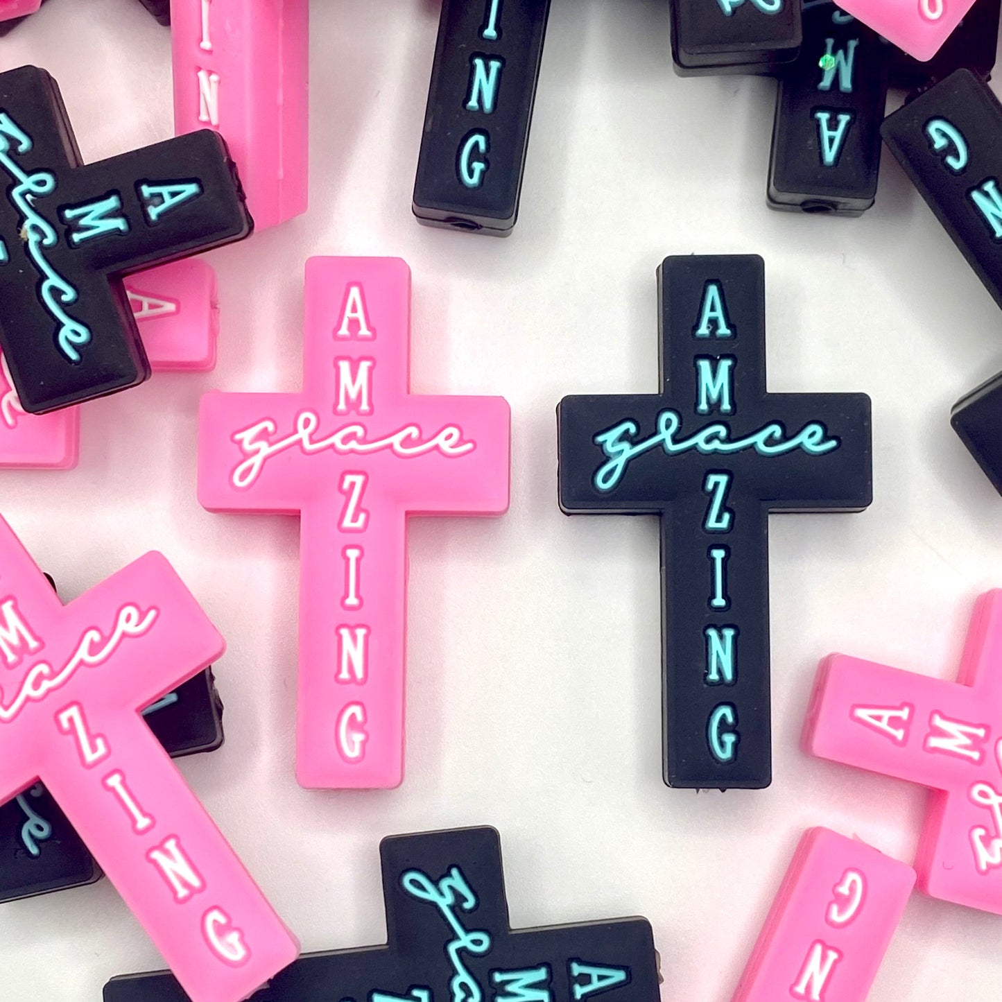 Amazing Grace Silicone Focal Beads
