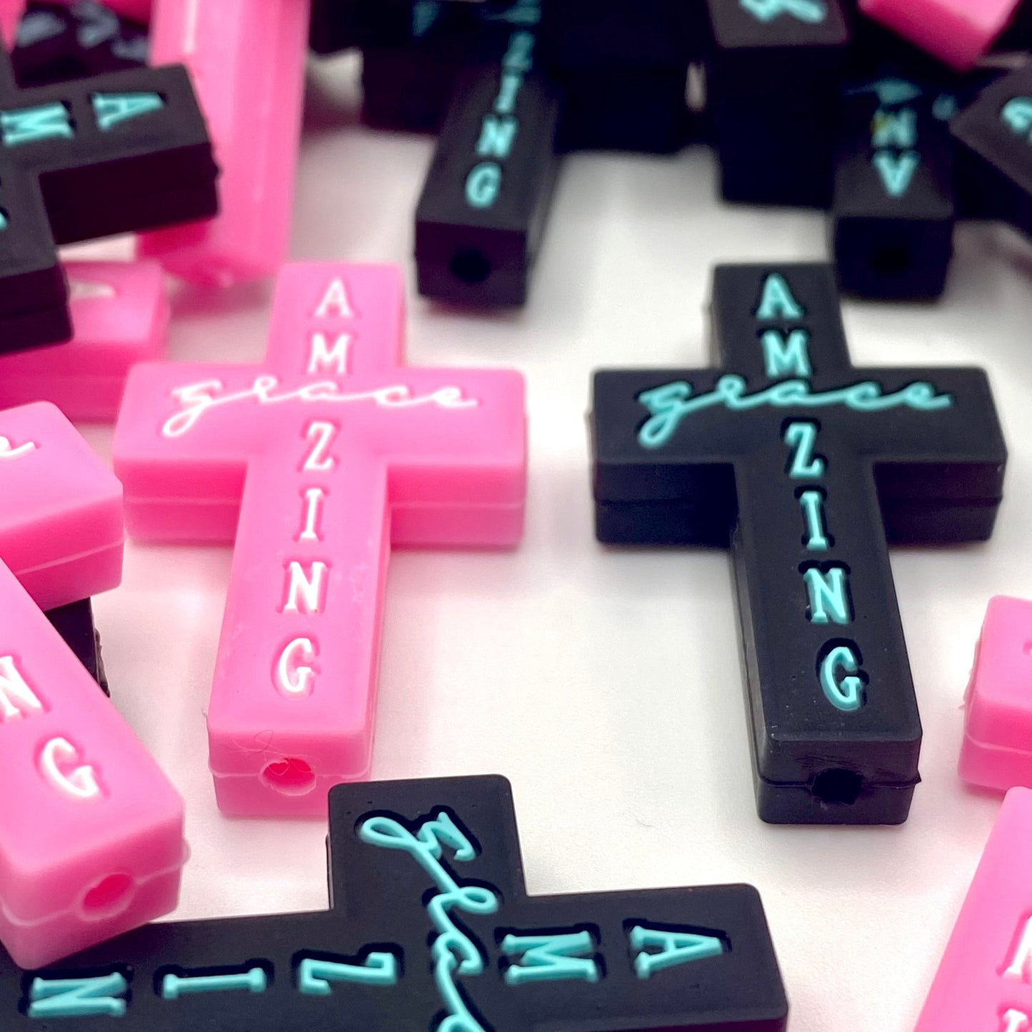 Amazing Grace Silicone Focal Beads