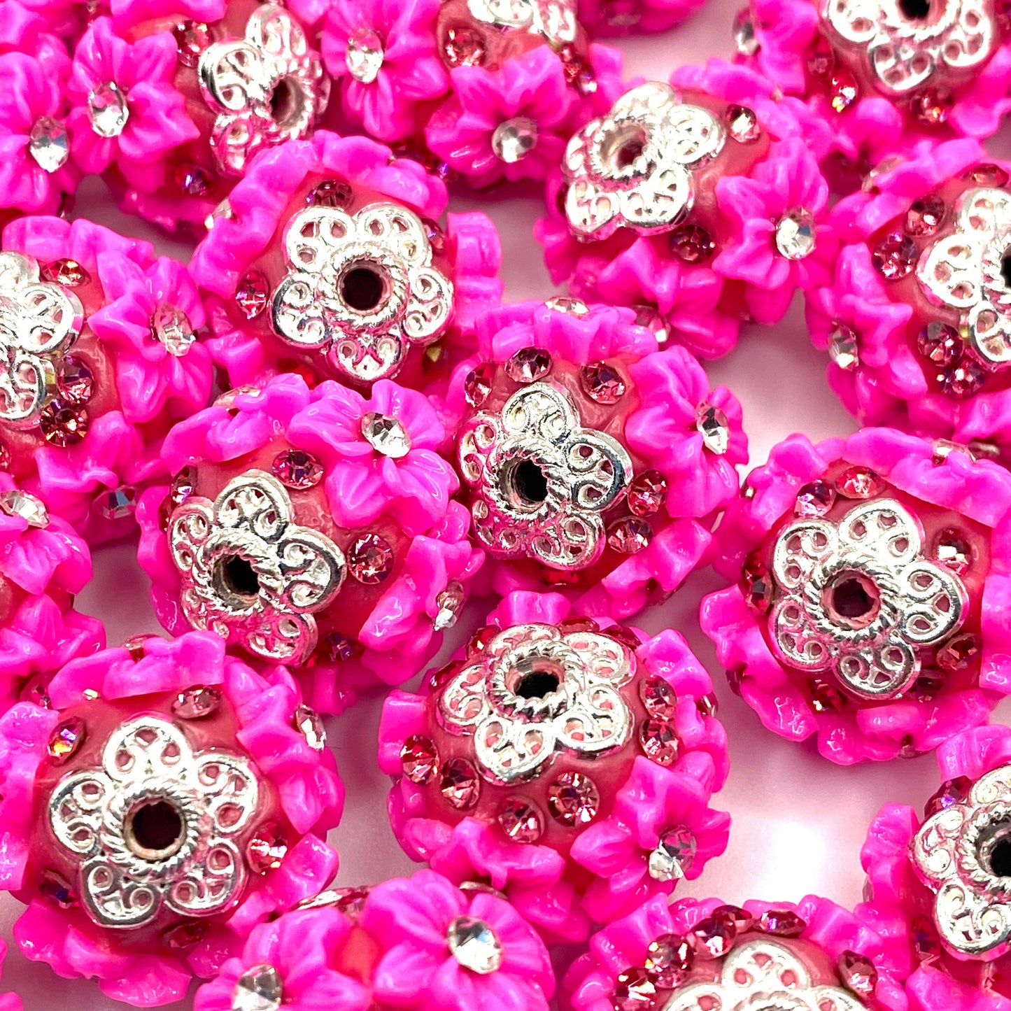 April Showers Bring May Flowers Fancy Acrylic Beads