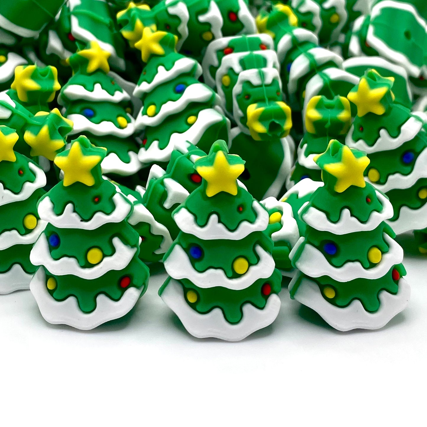 I Light Up Like A Christmas Tree 3D Silicone Focal Beads