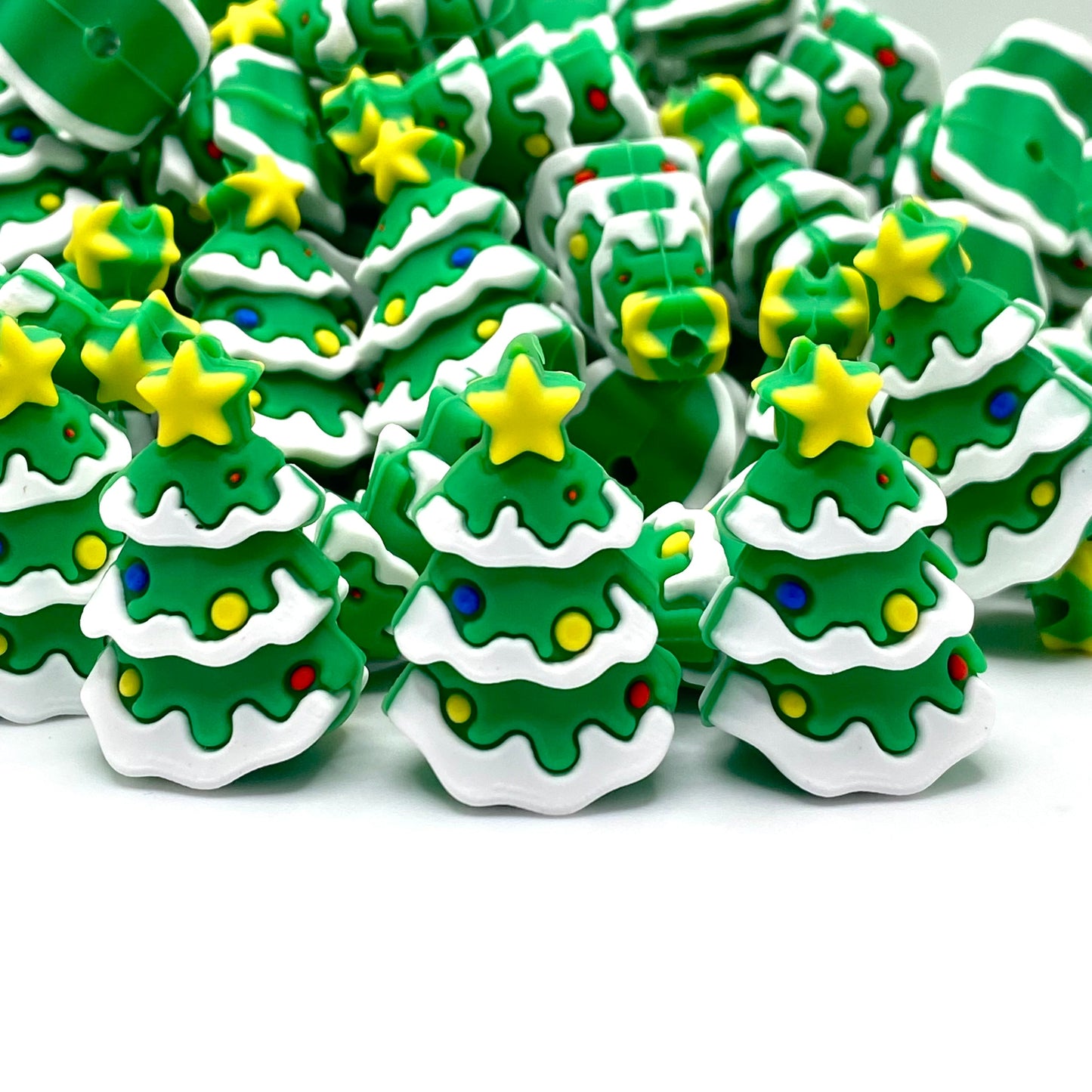 I Light Up Like A Christmas Tree 3D Silicone Focal Beads