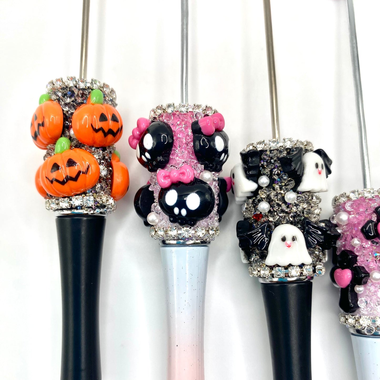 6pc Spooky Vibes Fancy Beadable Pens
