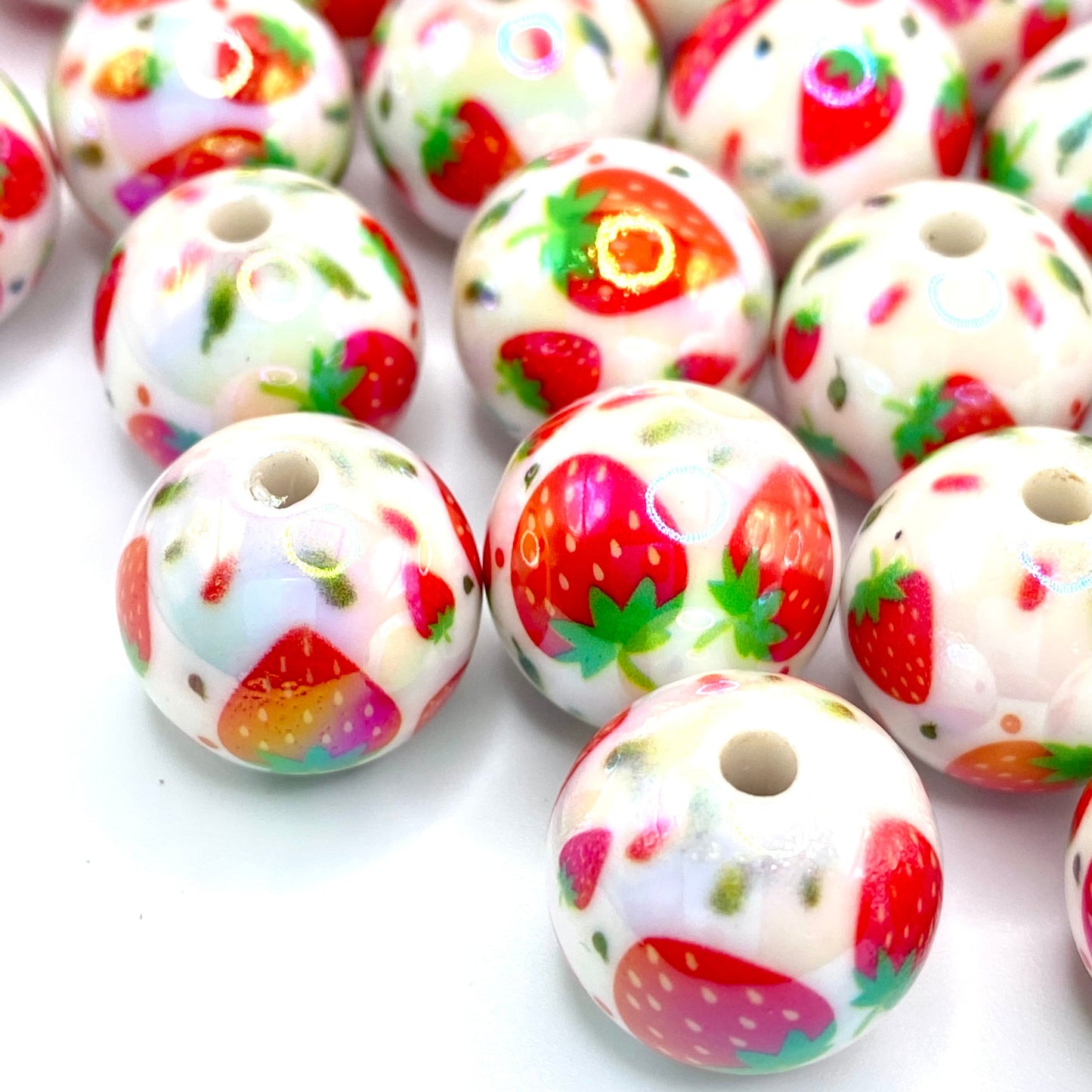 I Love Summer so Berry Much Acrylic Beads