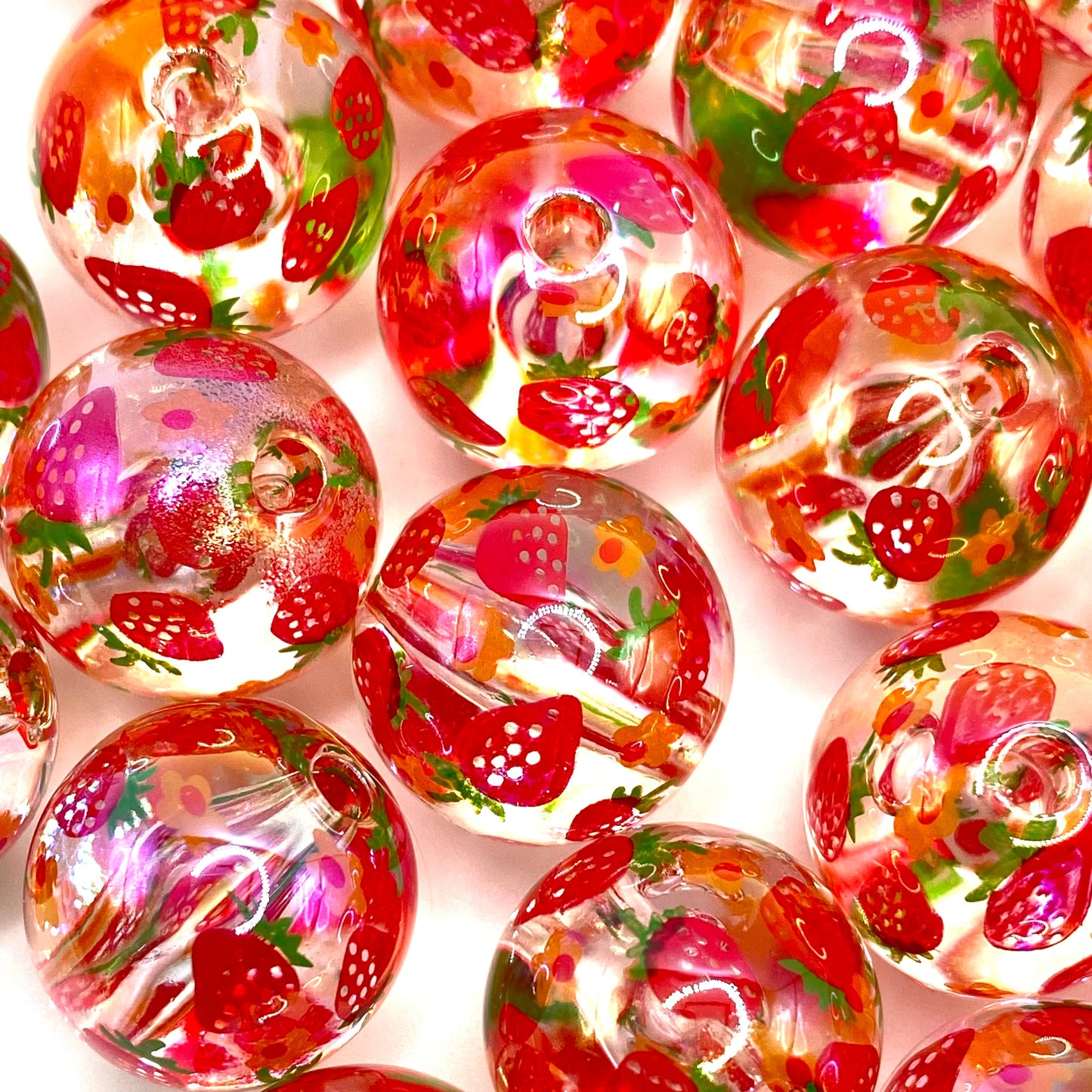 I Love Summer so Berry Much Acrylic Beads