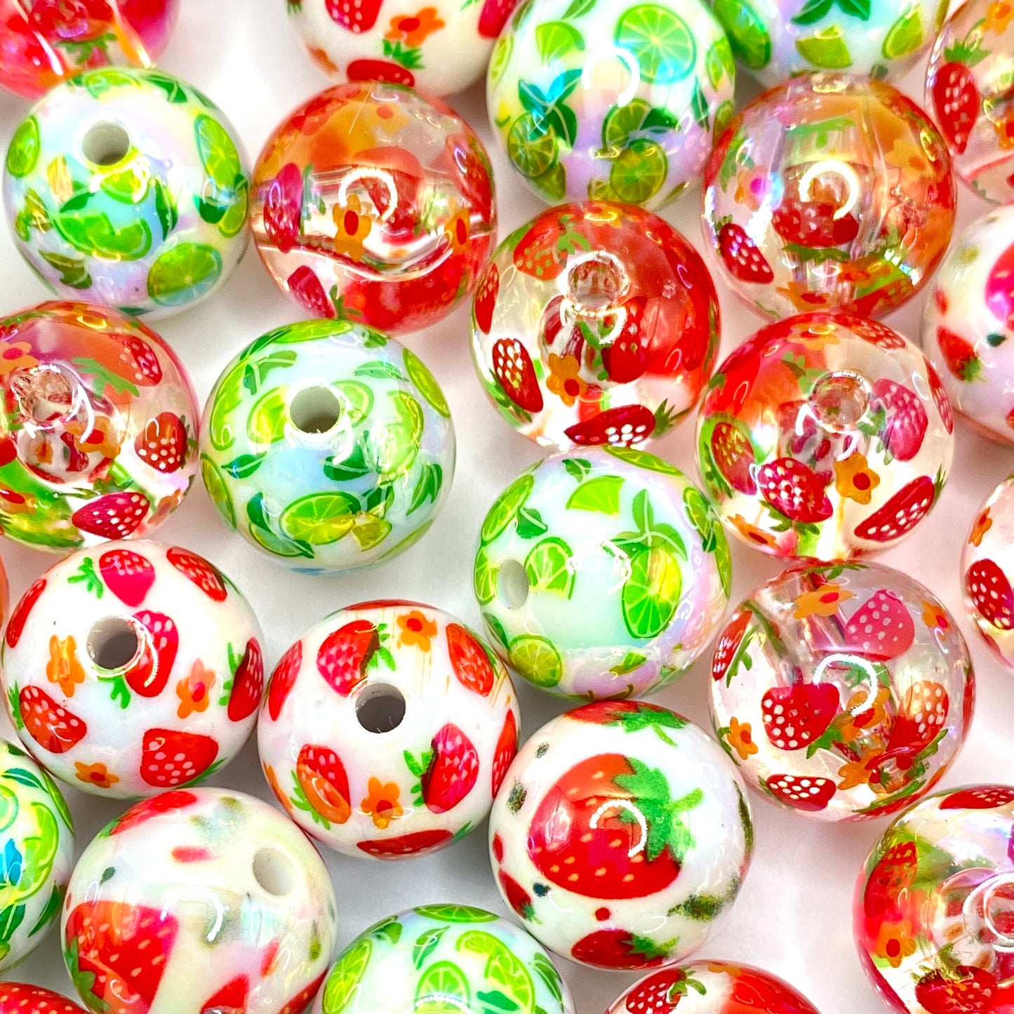 I Love Summer so Berry Much Acrylic Beads