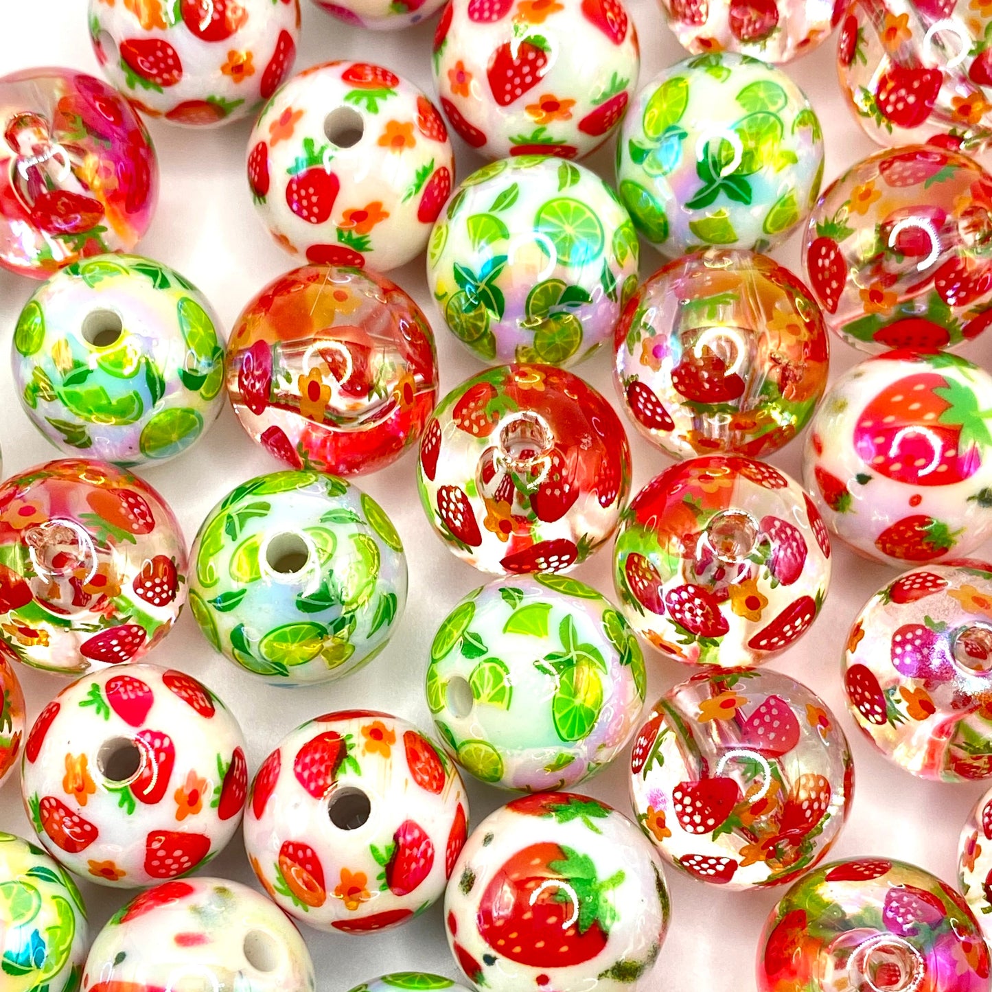 I Love Summer so Berry Much Acrylic Beads