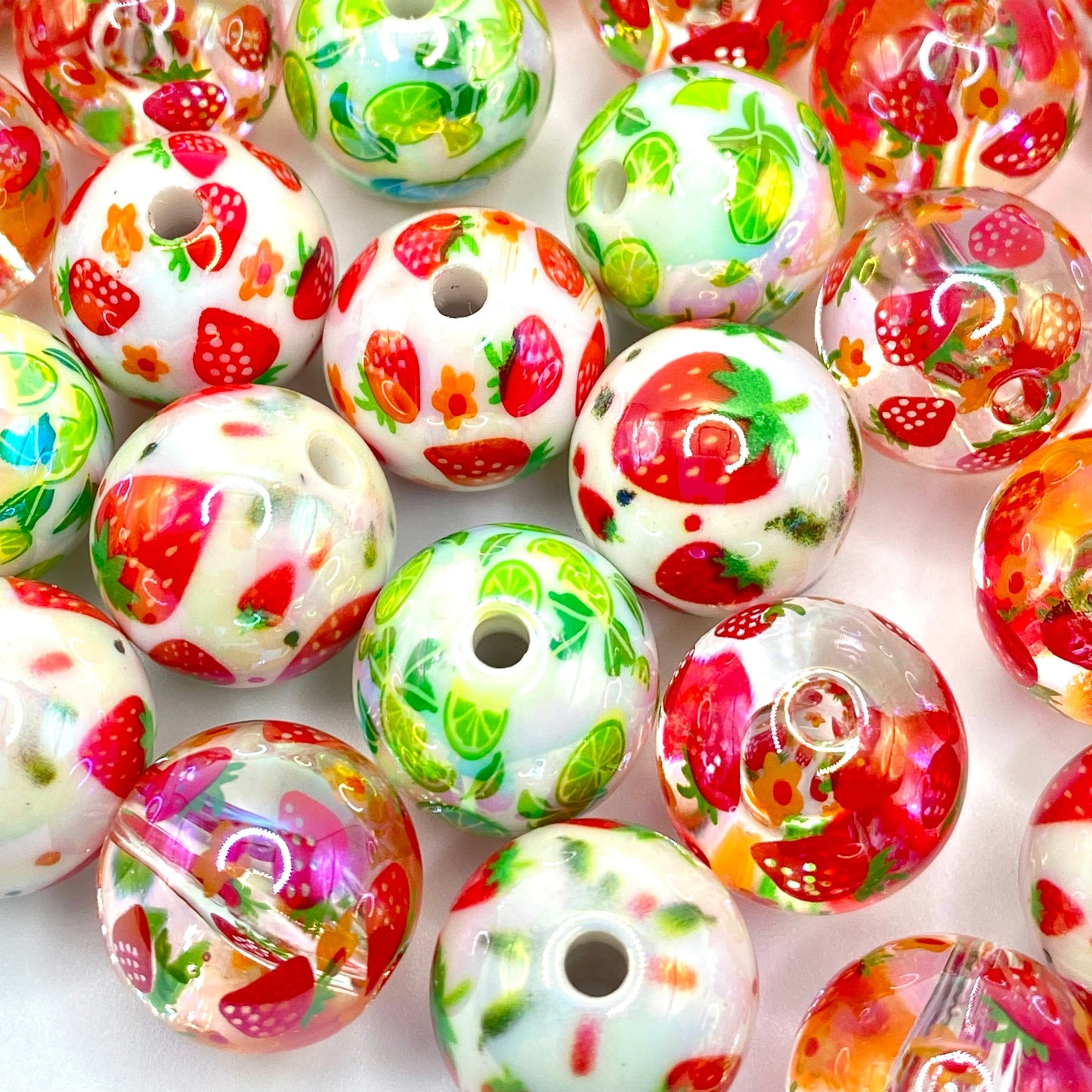 I Love Summer so Berry Much Acrylic Beads