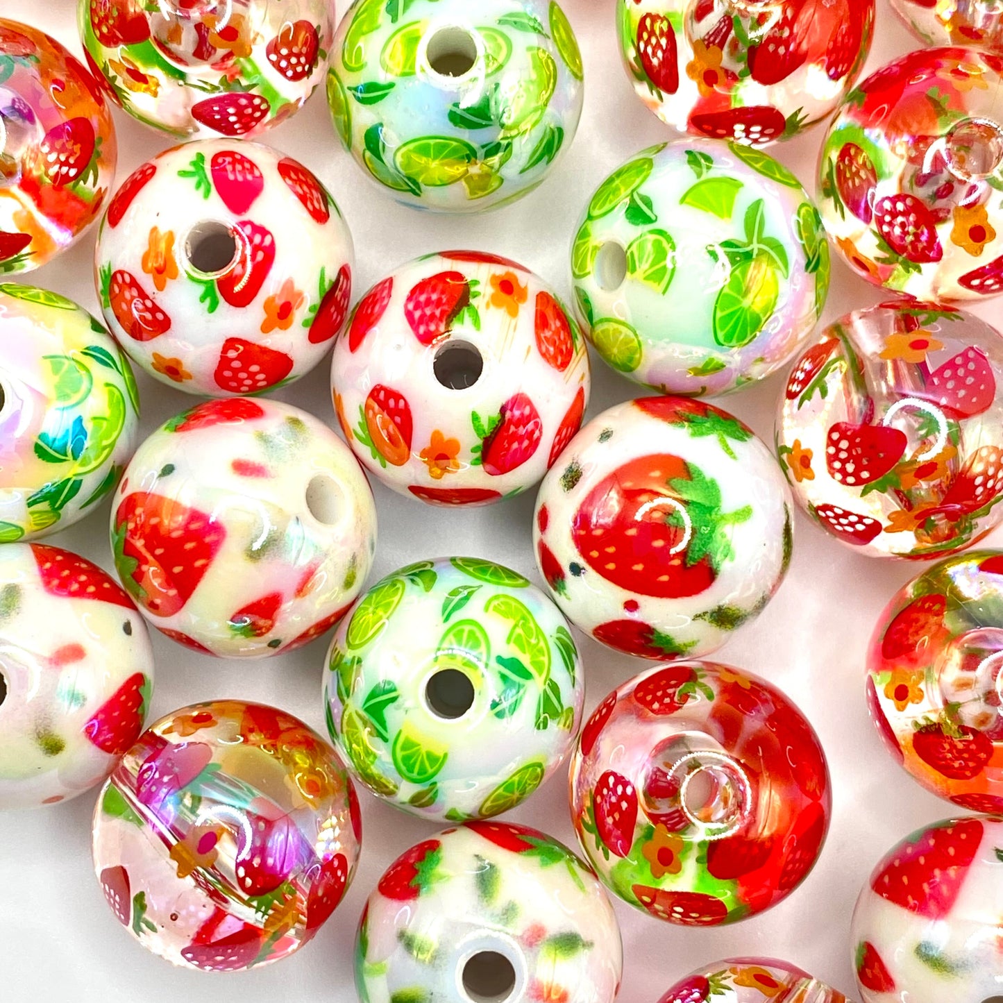 I Love Summer so Berry Much Acrylic Beads