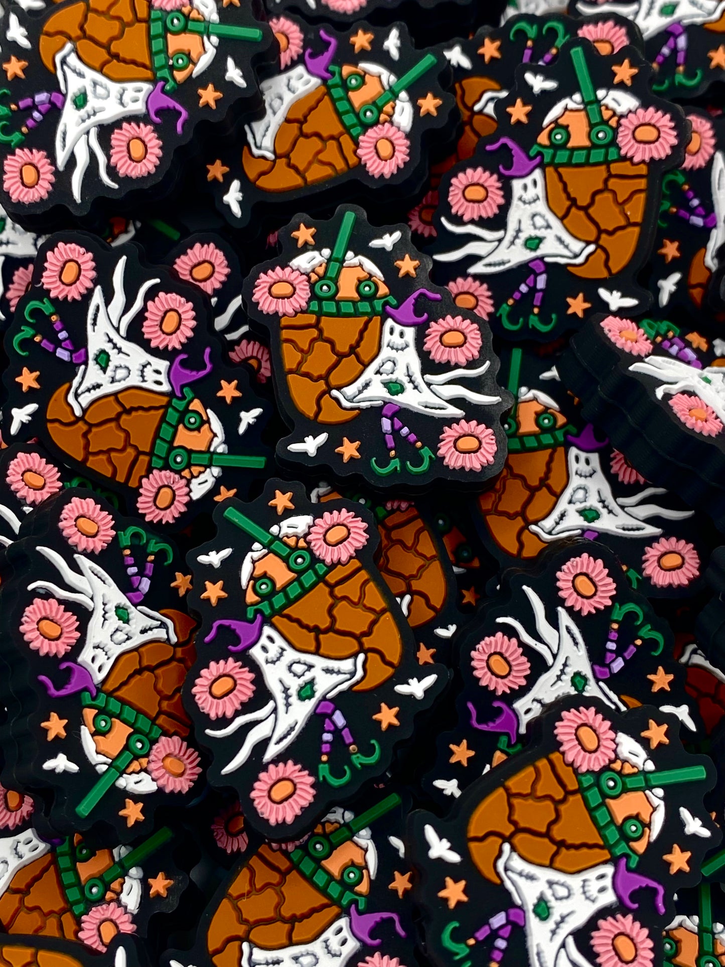 Ghosts Like Their Coffee with a Little Scream & Sugar Silicone Focal Beads