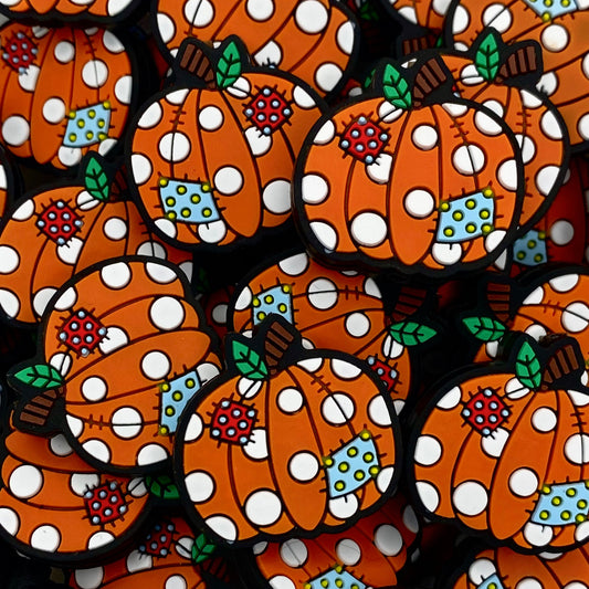 Pumpkin Patch Silicone Focal Beads