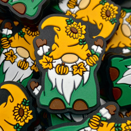 I Love Fall Gnome Matter What Silicone Focal Beads
