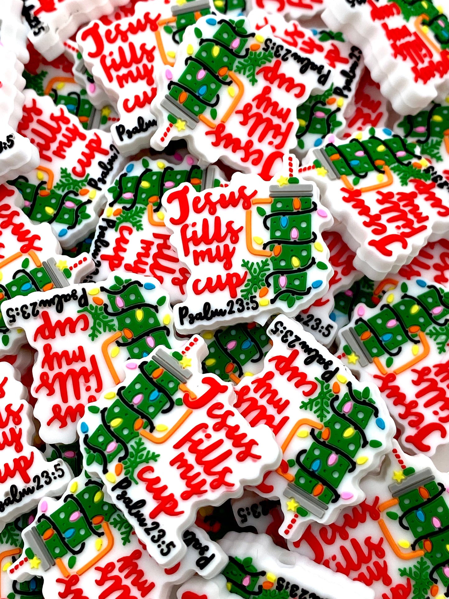 Jesus Fills My Cup Silicone Focal Beads