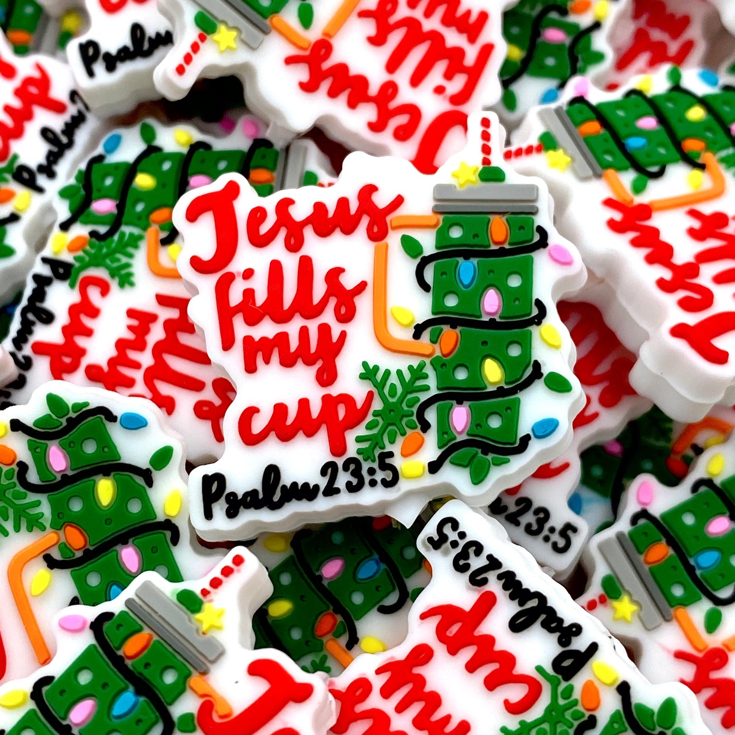 Jesus Fills My Cup Silicone Focal Beads