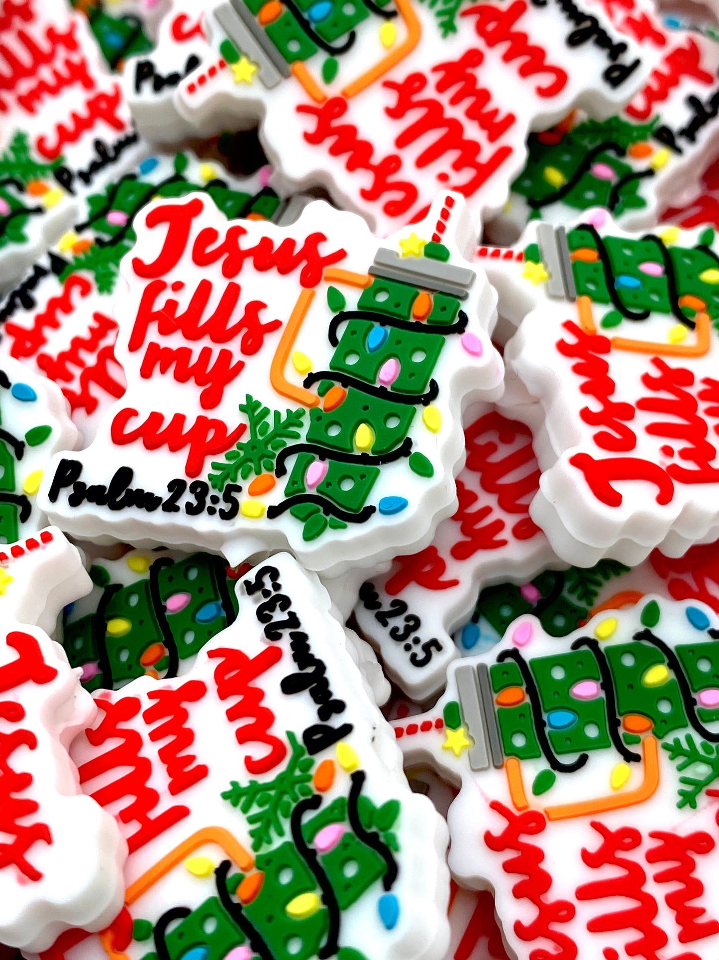 Jesus Fills My Cup Silicone Focal Beads