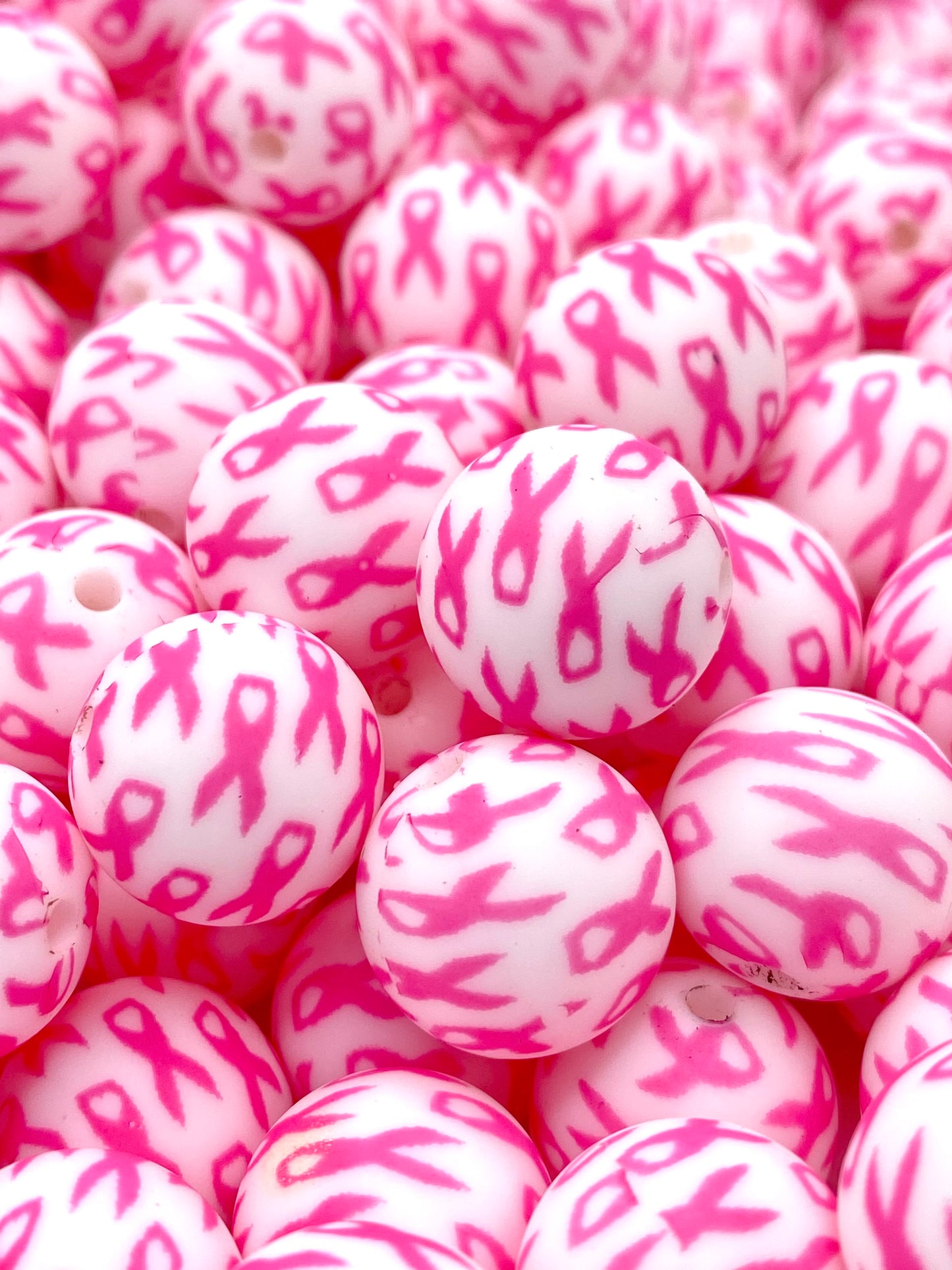 Join The Fight Printed Silicone Beads