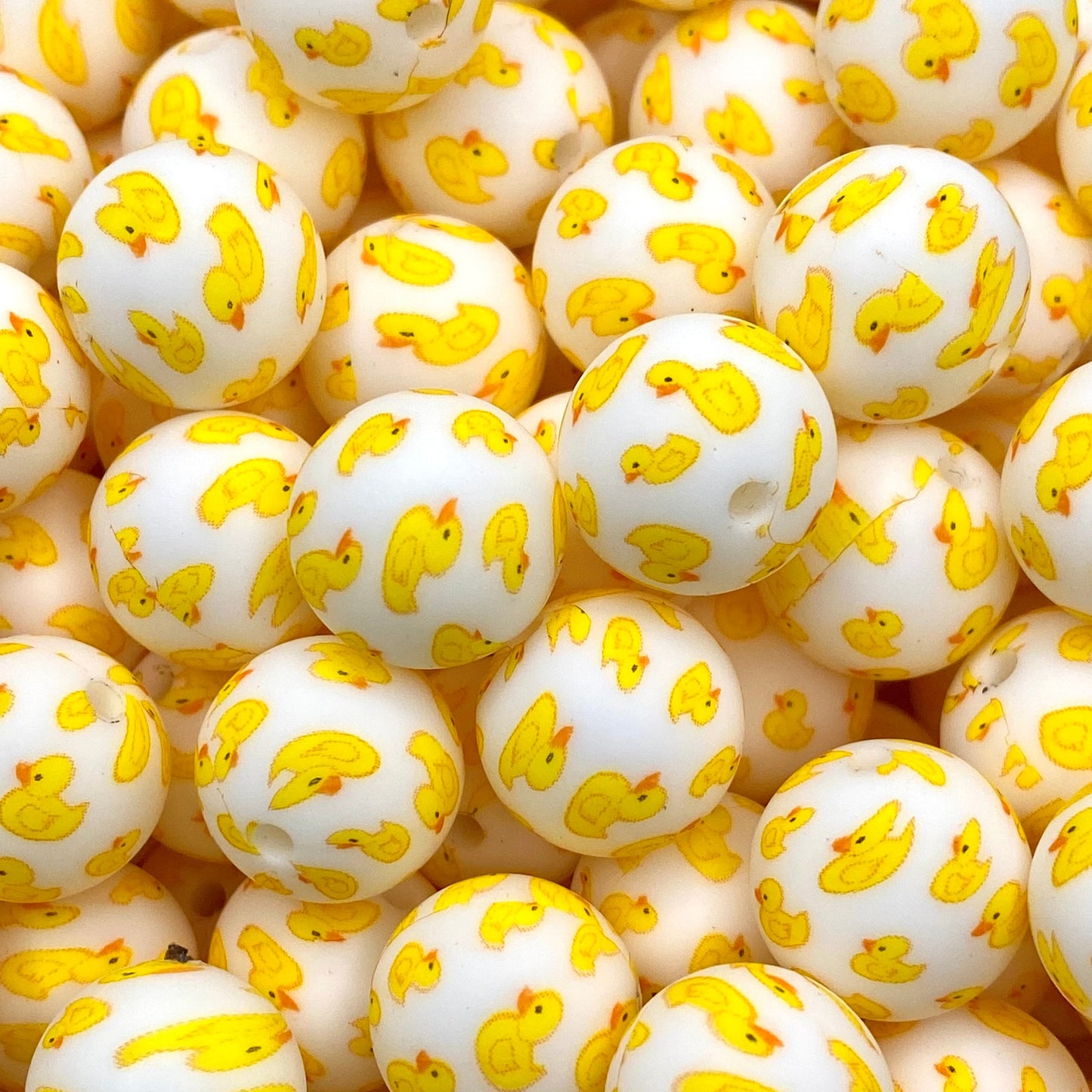 So Duckin' Cute Printed Silicone Beads