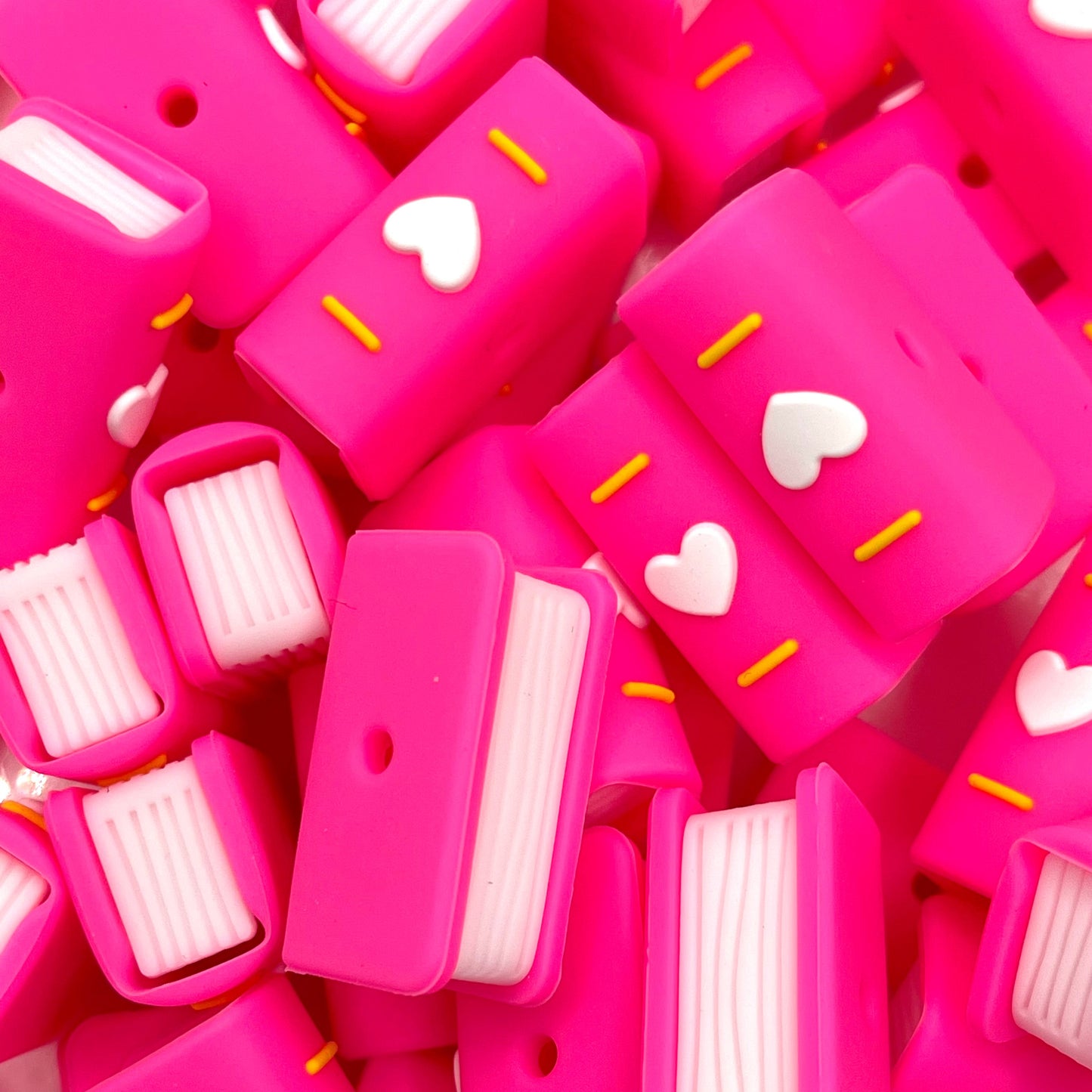 Book Lover 3D Silicone Focal Beads