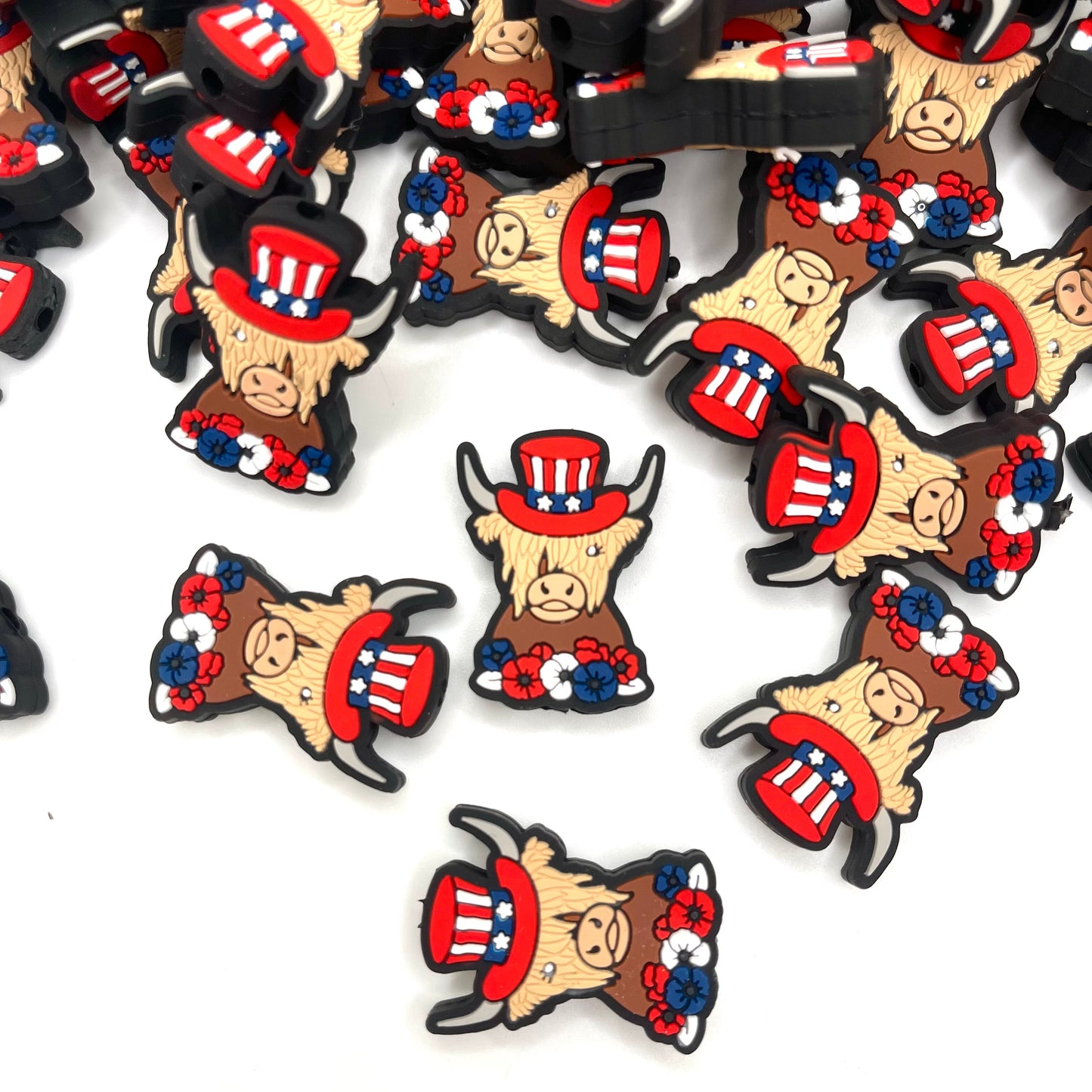 Made in America Silicone Focal Beads