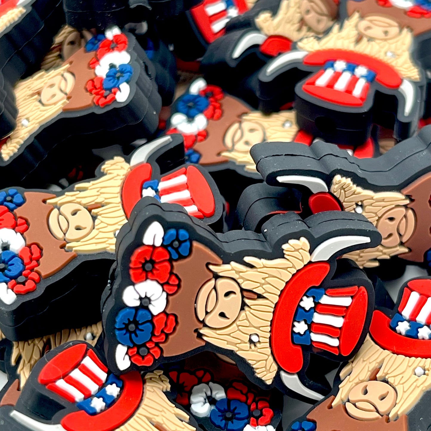 Made in America Silicone Focal Beads