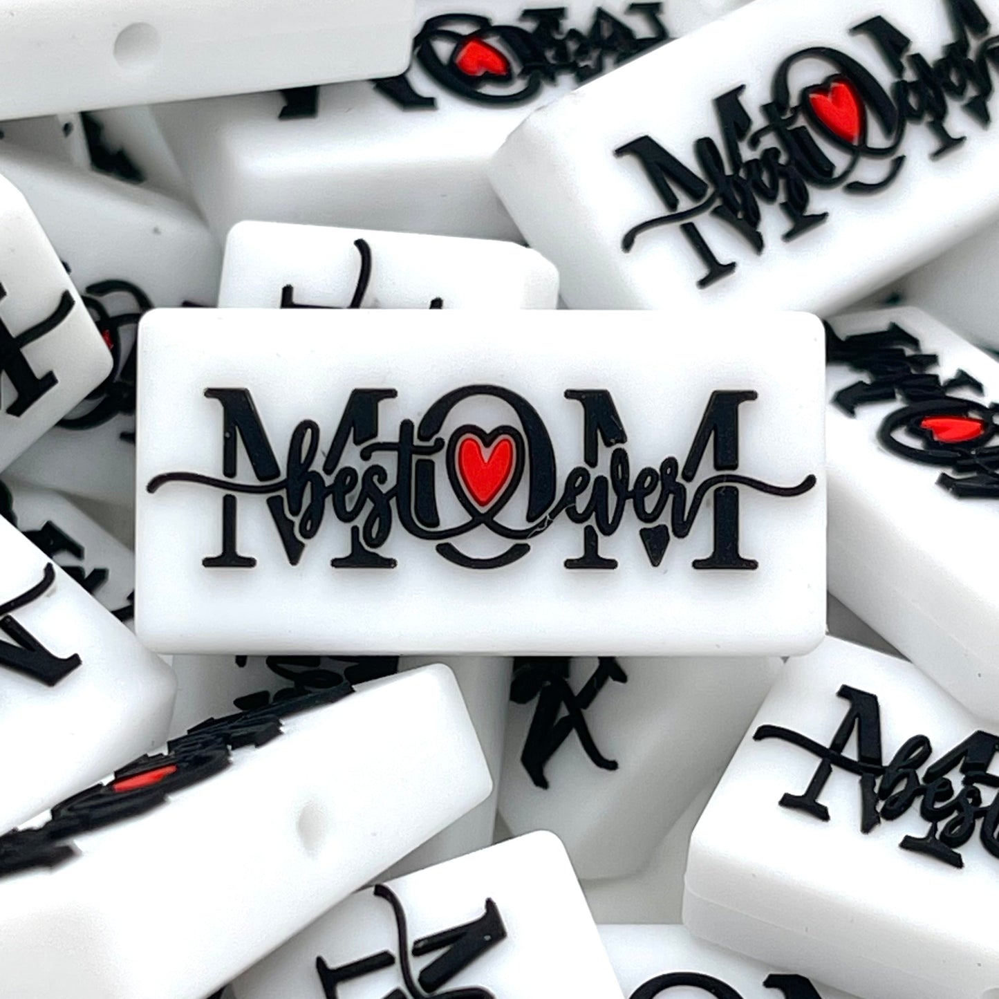 Best Mom Ever 3.0 Silicone Focal Beads
