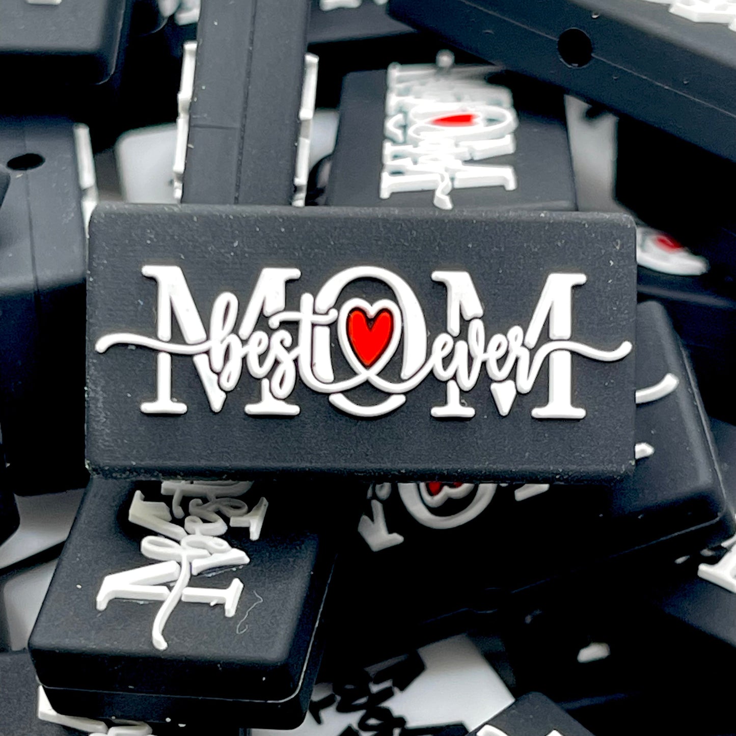 Best Mom Ever 3.0 Silicone Focal Beads