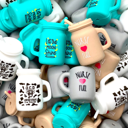 There's A Good Chance This Is Whiskey 3D Silicone Focal Beads