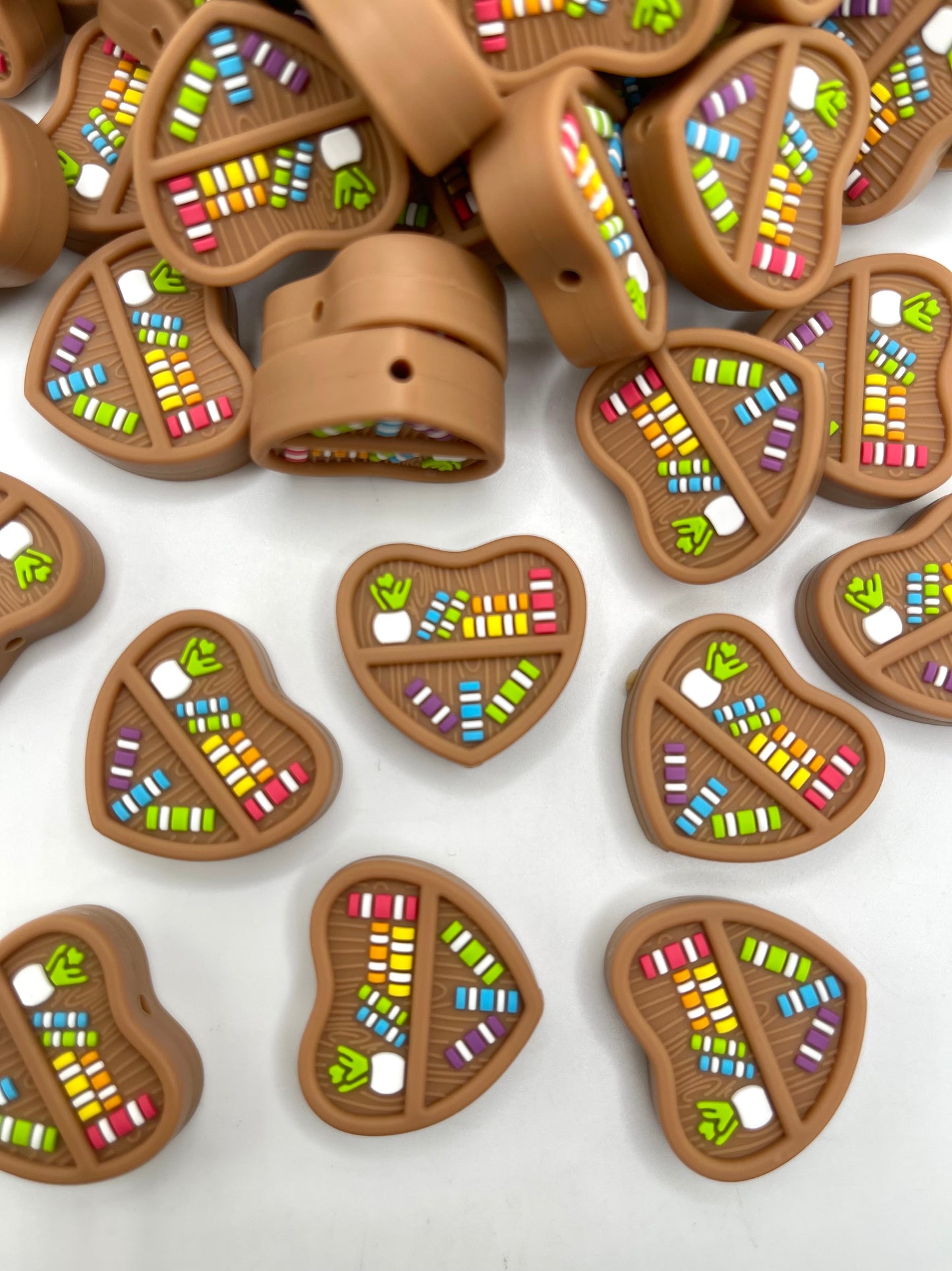 The Book is Always Better 3D Silicone Focal Beads