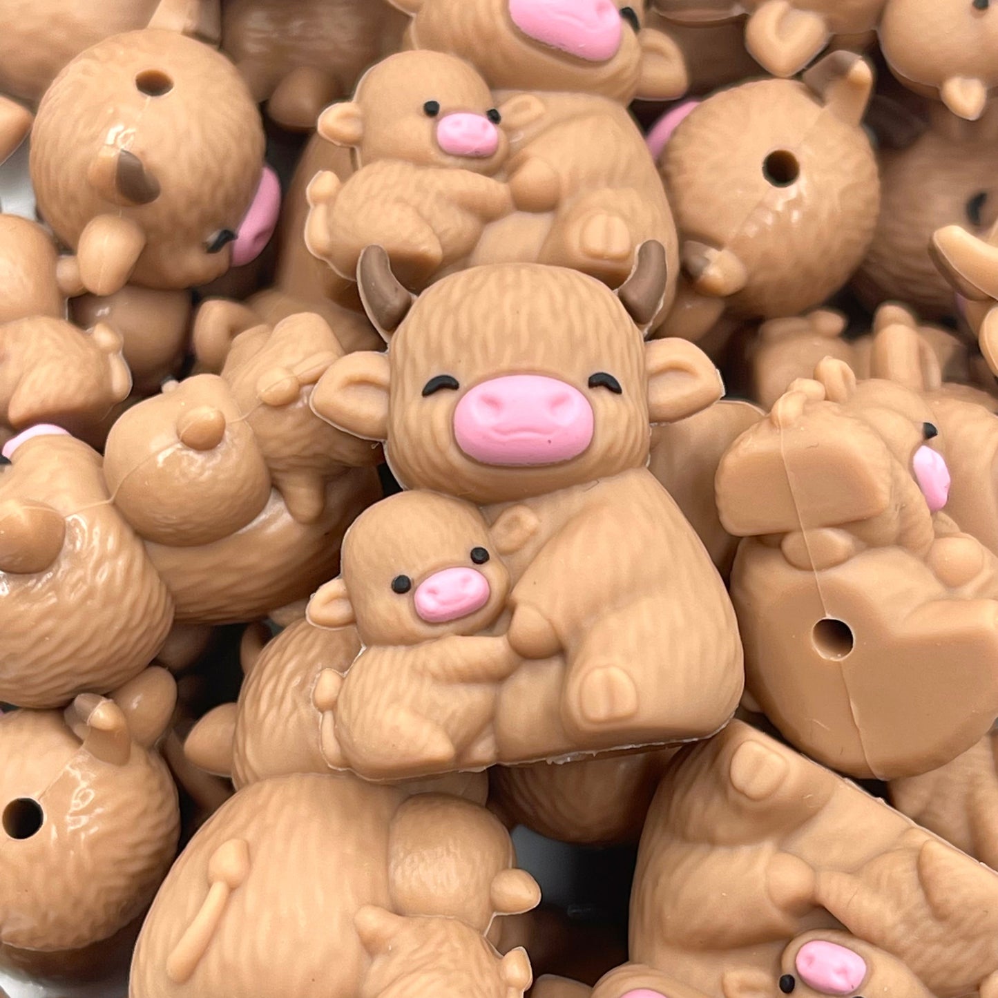 Faith Family Cattle 3D Silicone Focal Beads