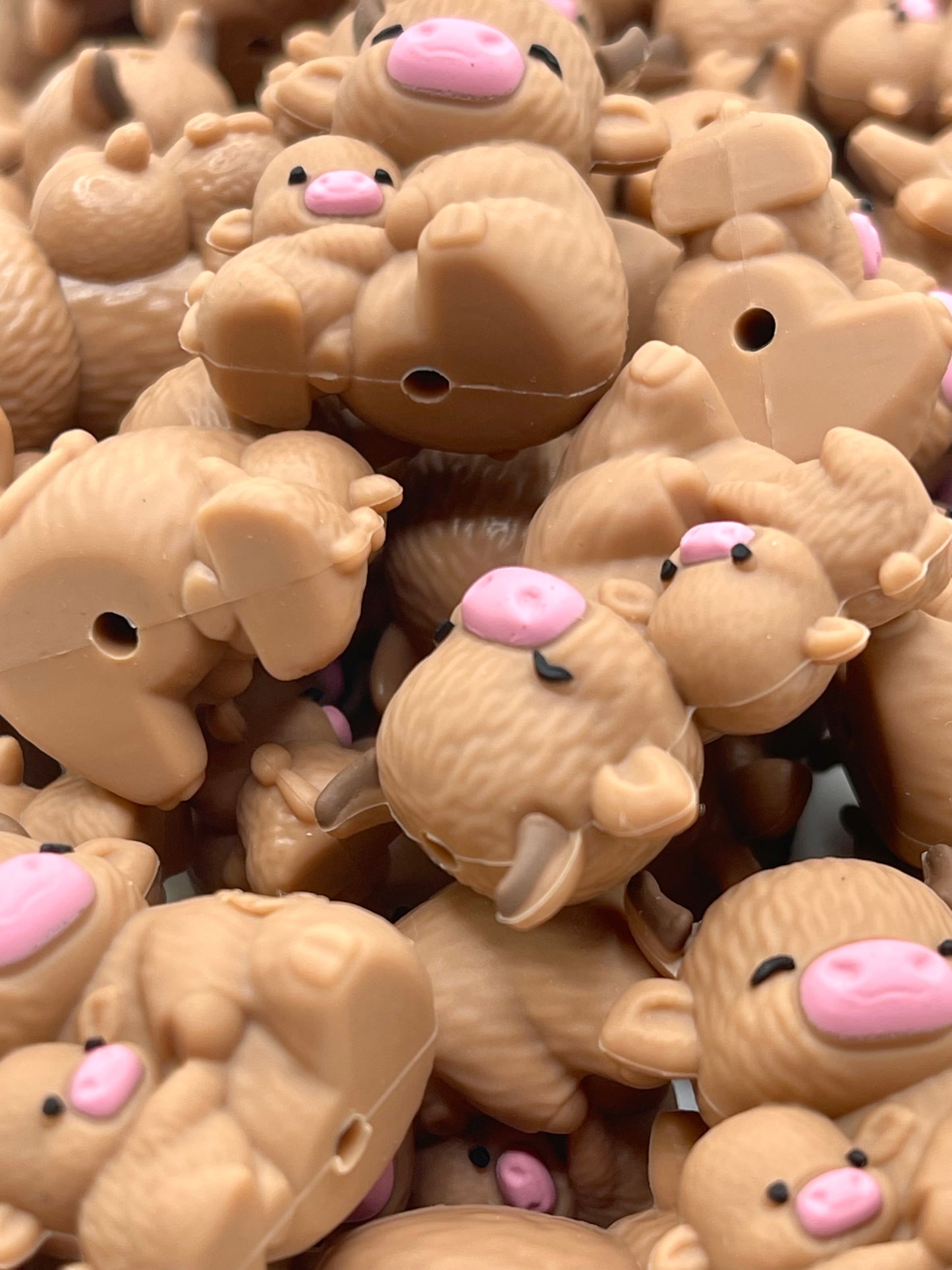 Faith Family Cattle 3D Silicone Focal Beads