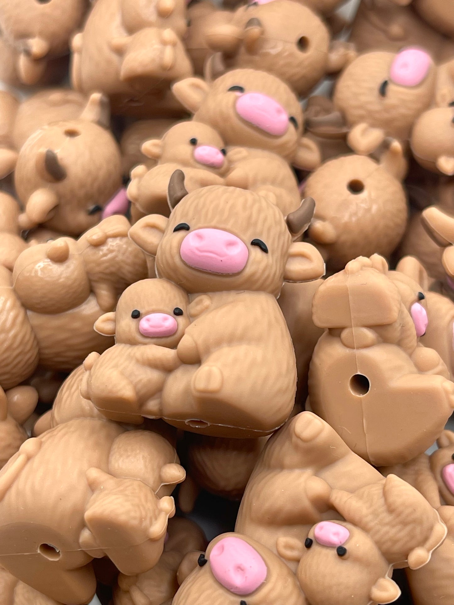 Faith Family Cattle 3D Silicone Focal Beads