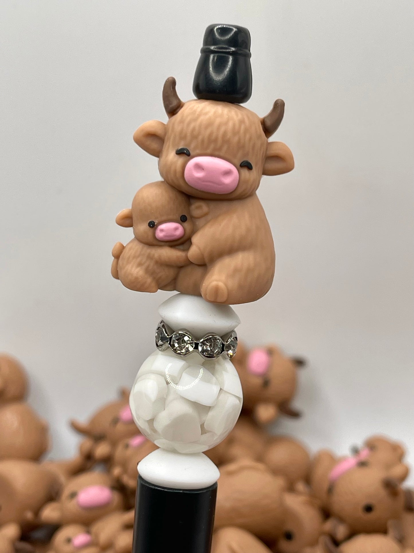 Faith Family Cattle 3D Silicone Focal Beads