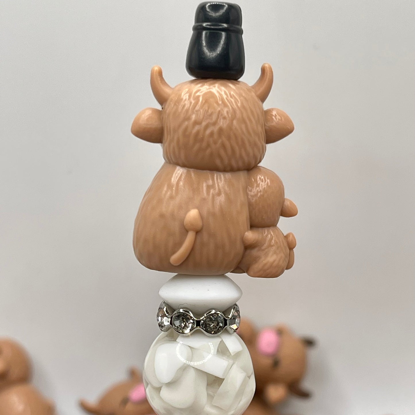 Faith Family Cattle 3D Silicone Focal Beads