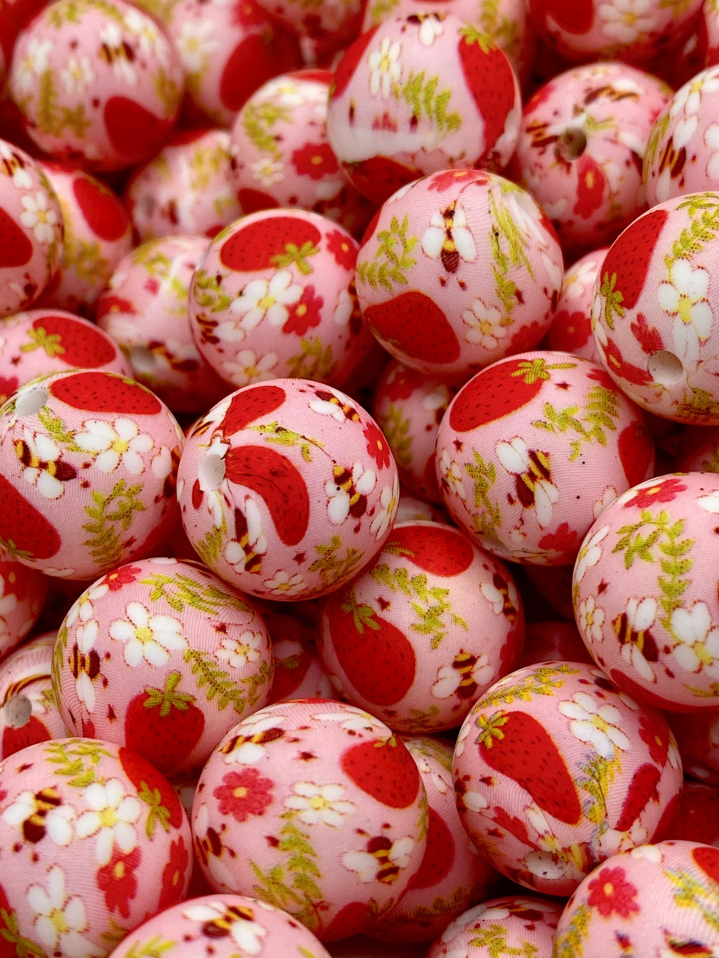 You Are Berry Special Printed Silicone Beads