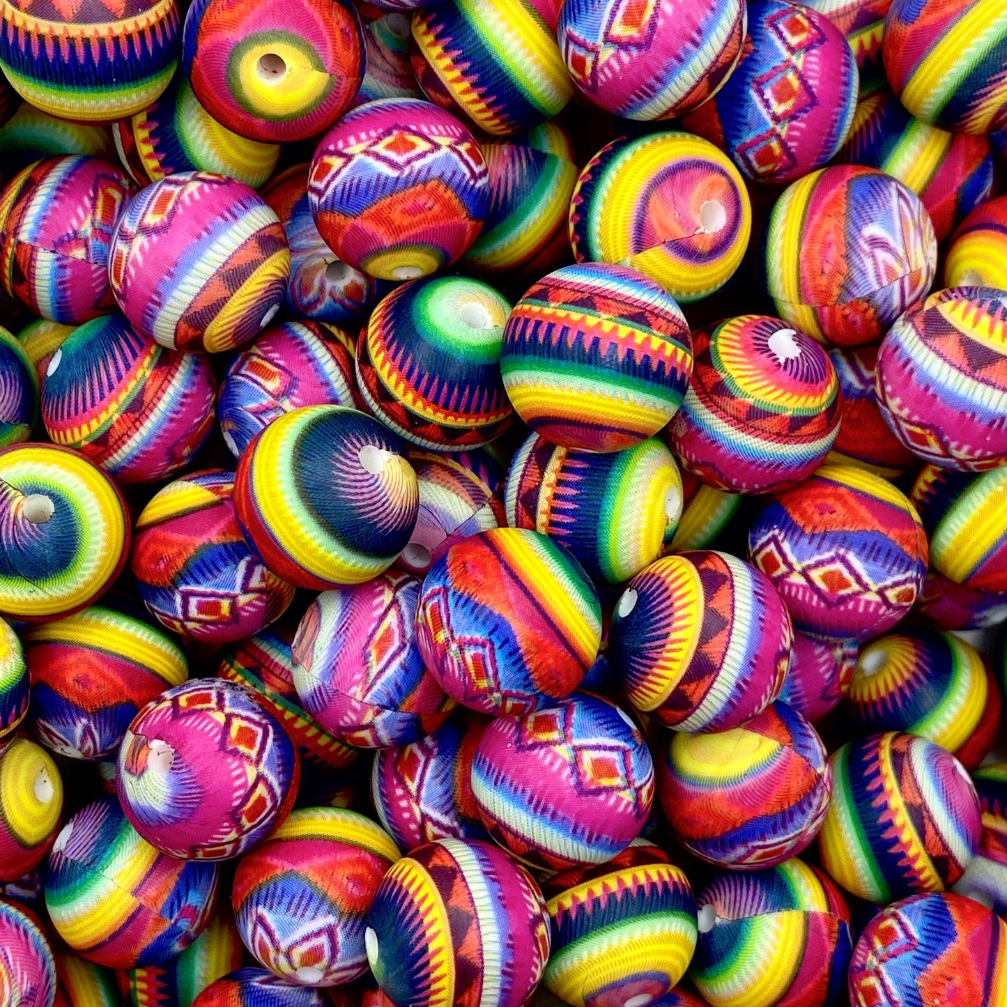 Color Up Your Life Printed Silicone Beads