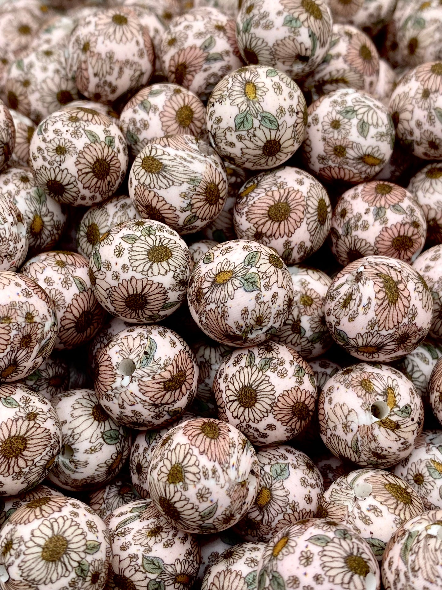 Shine Bright Like A Sunflower Printed Silicone Beads