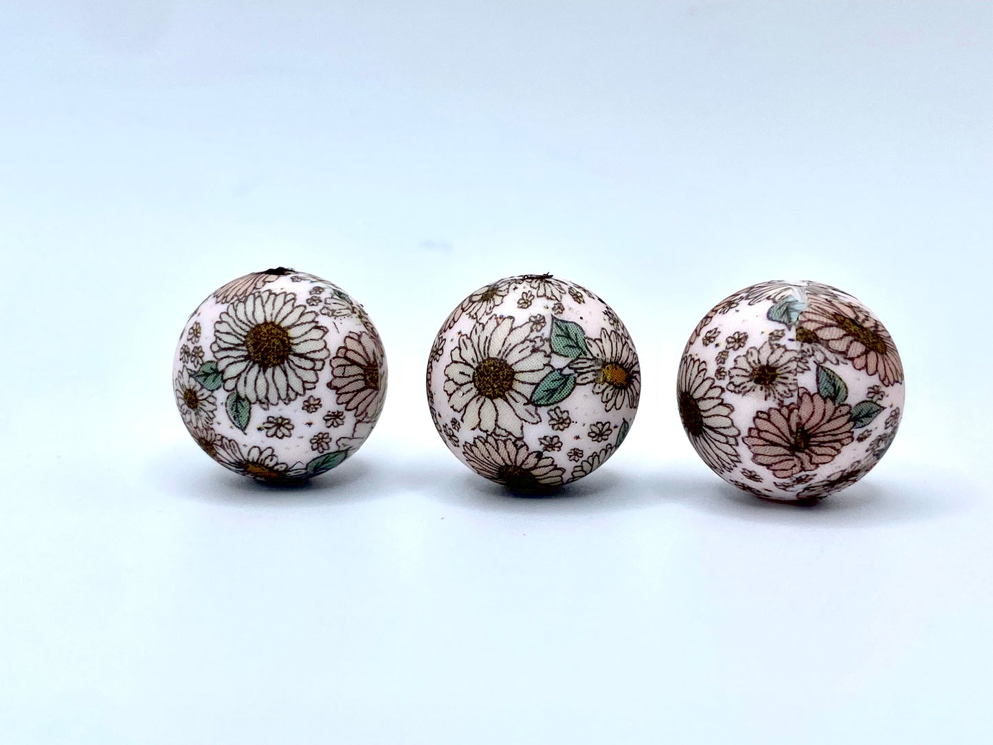 Shine Bright Like A Sunflower Printed Silicone Beads